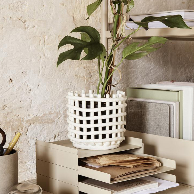 fermliving ceramicbasket offwhite small2 54600
