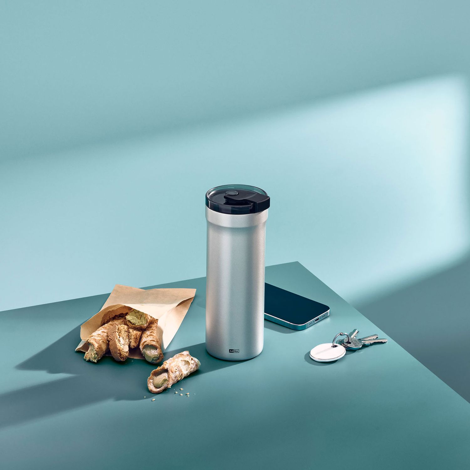 AdHoc - Pulse Thermobecher hellgrau