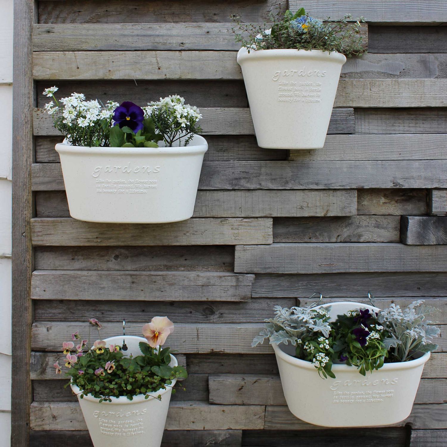 Hachiman - Eco Pot hängend Blumentopf #210 2,5 l grau