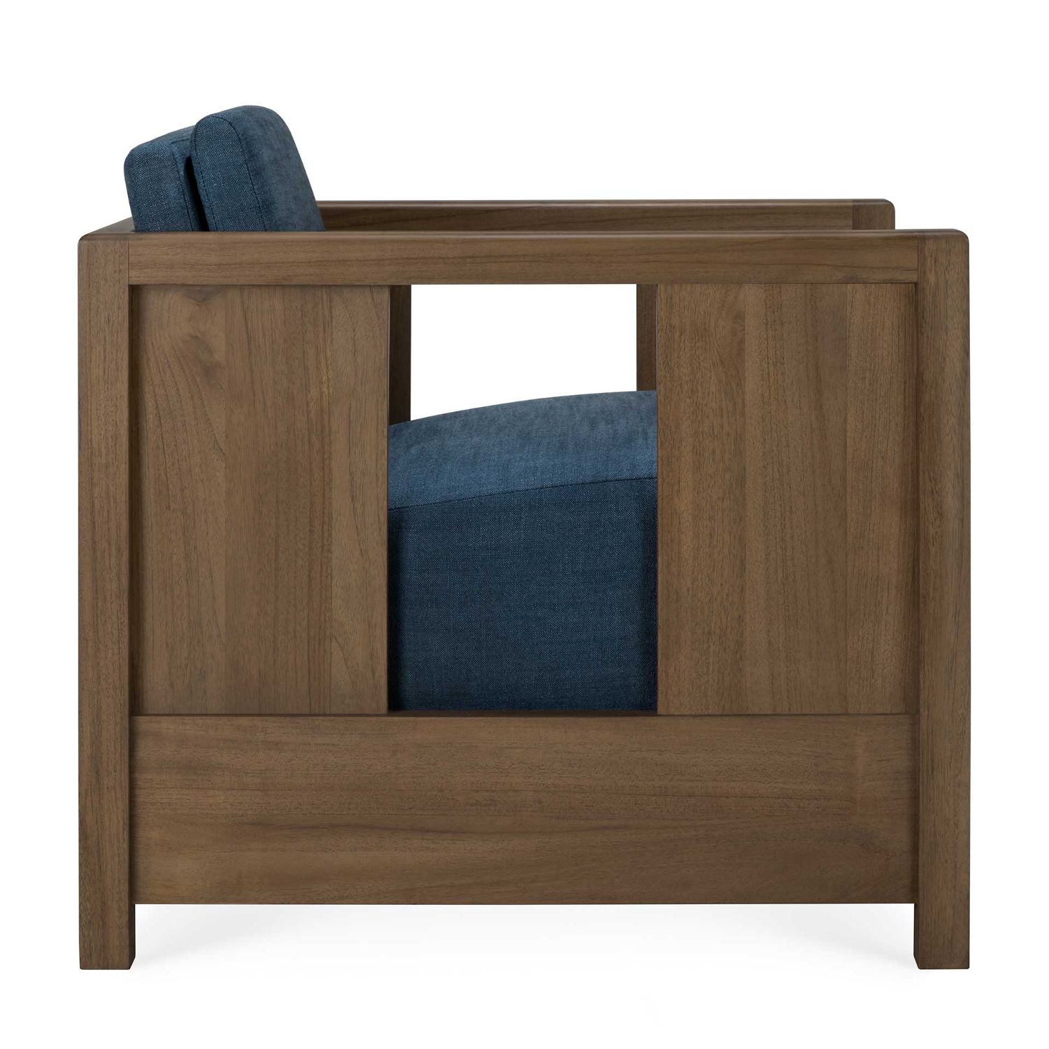 Ethnicraft - Roan Loungesessel teak / Ink Stoff