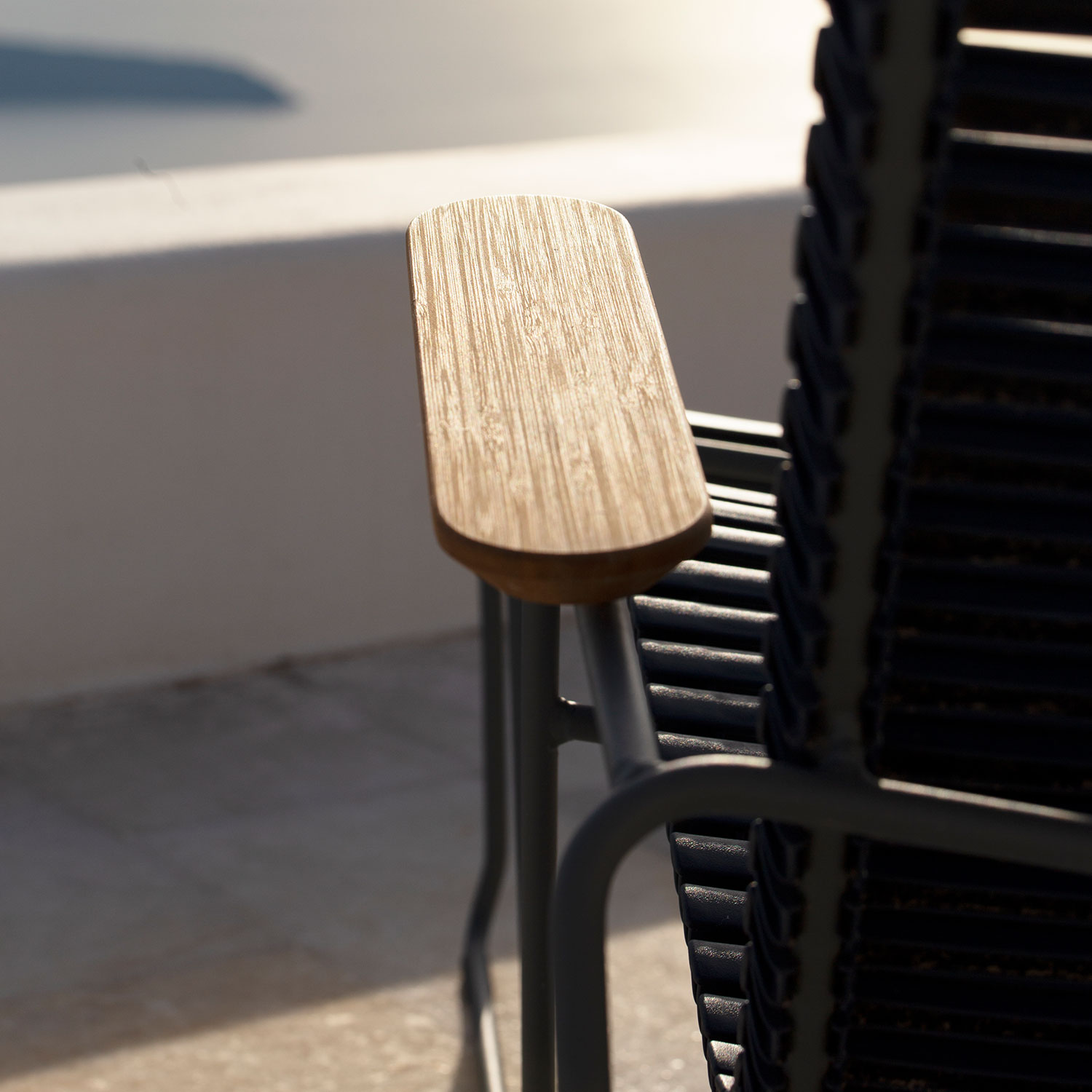 houe click sunlounger schwarz detail 92534