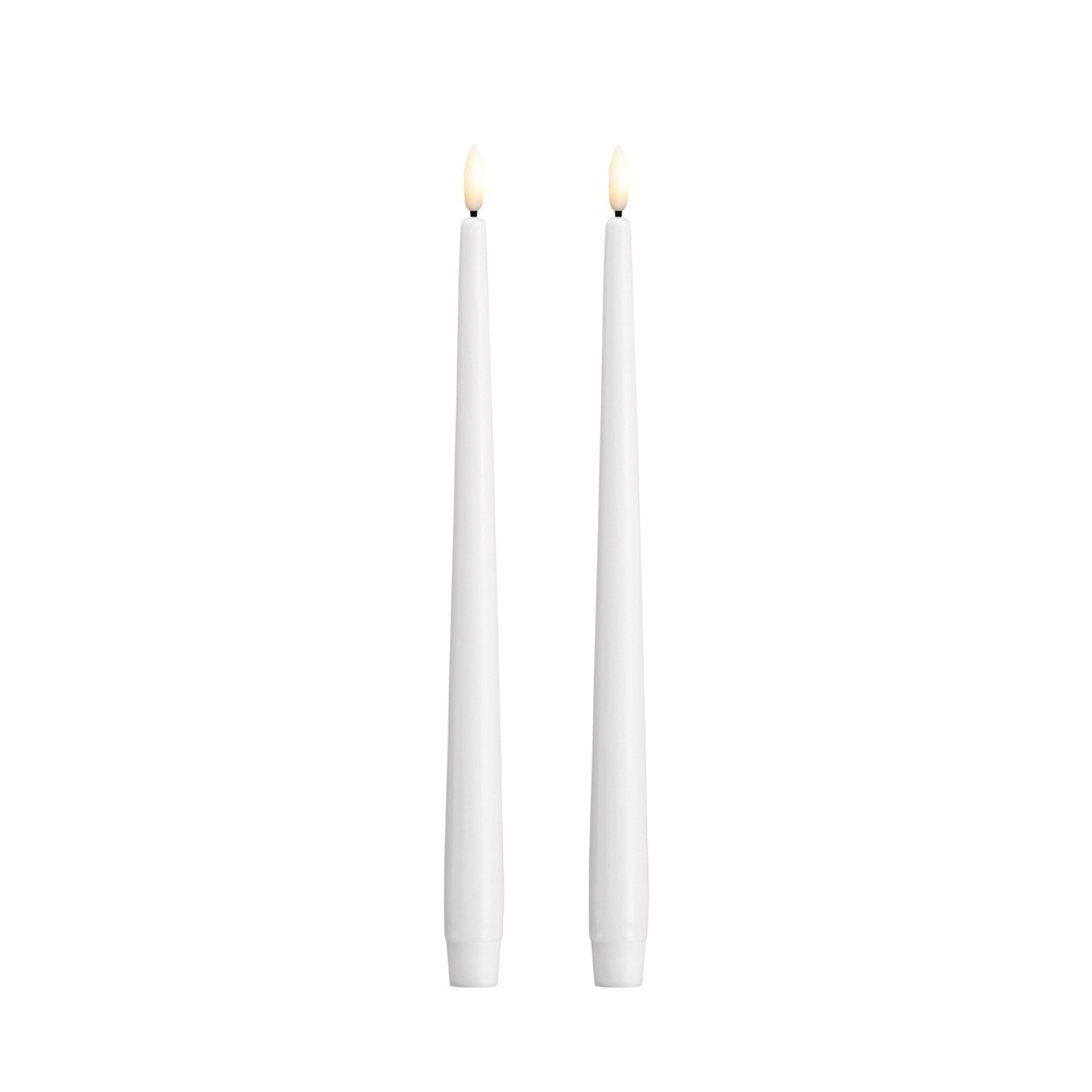 Moods&More - LED- Stabkerzen Ø23x300mm classic white