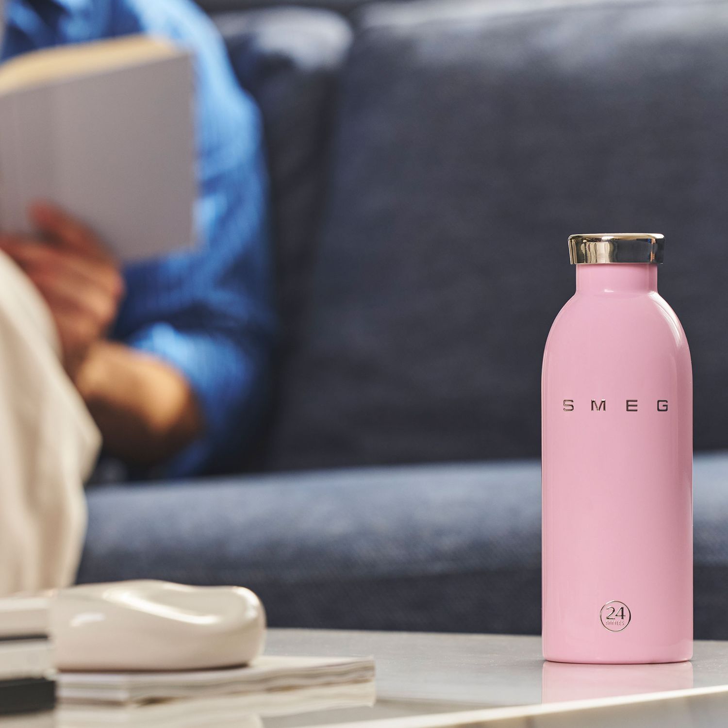 SMEG - Clima Bottle Edelstahlflasche creme