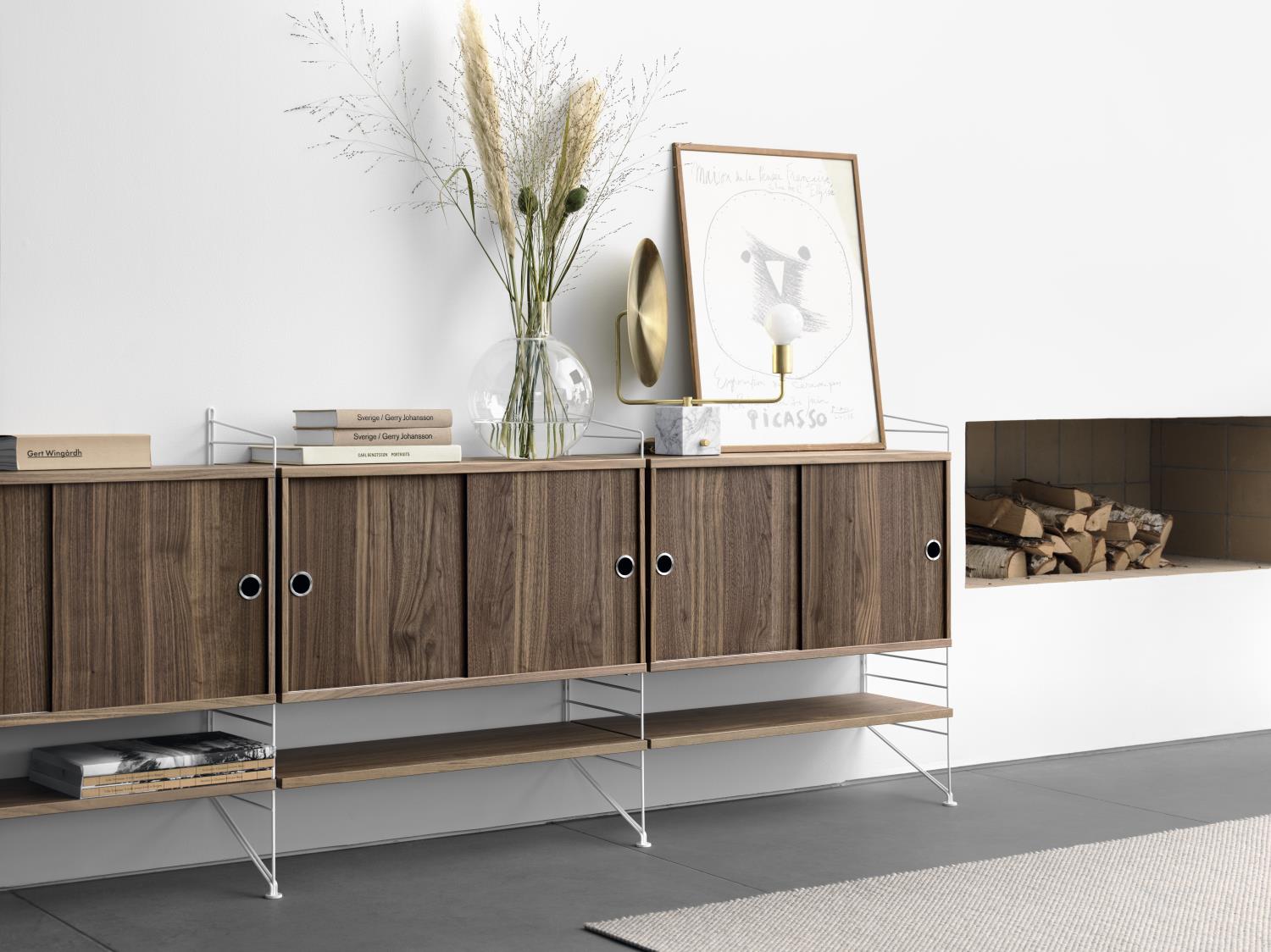 string system livingroom walnut sideboard landscape 18145