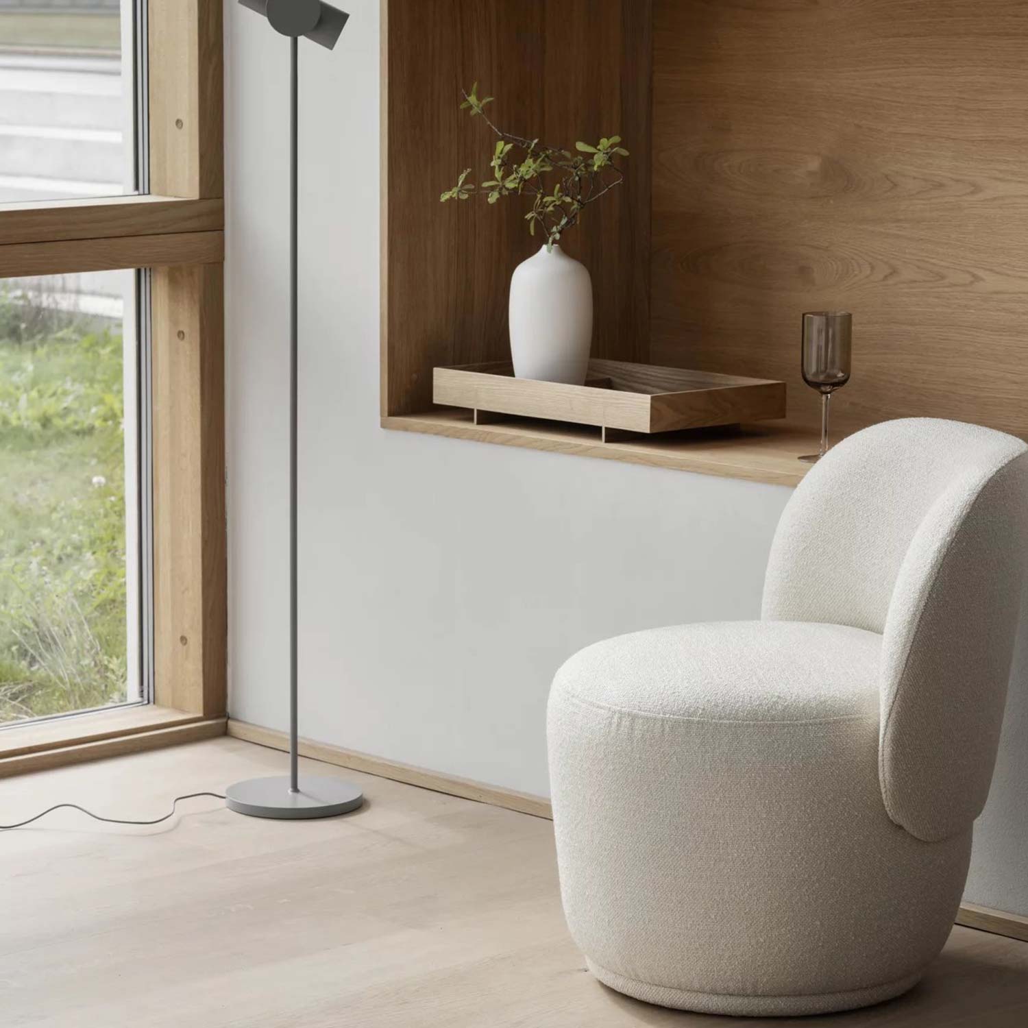 blomus koun sessel mit lampe 102611
