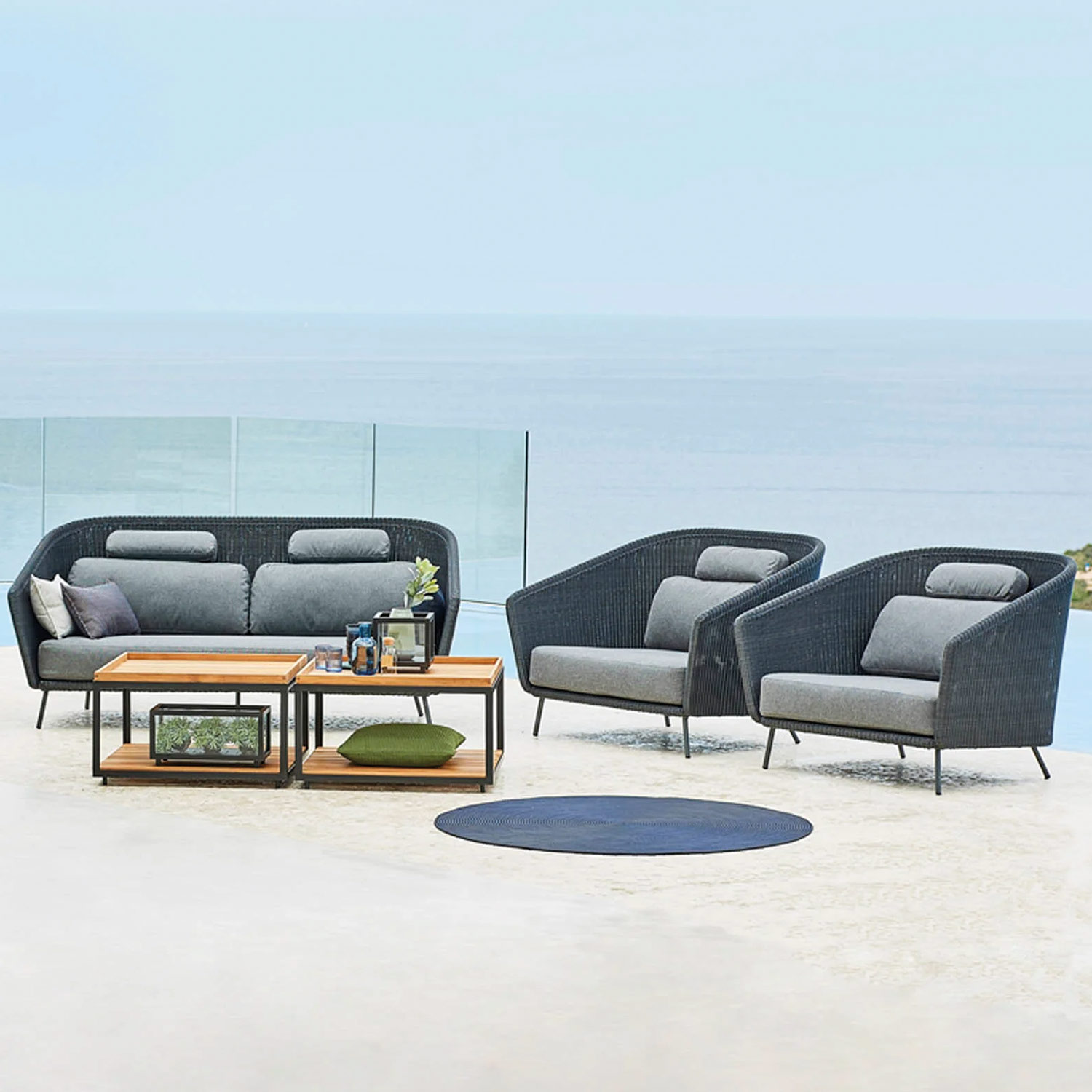 cane line mega loungesessel ambiente terrasse 89266