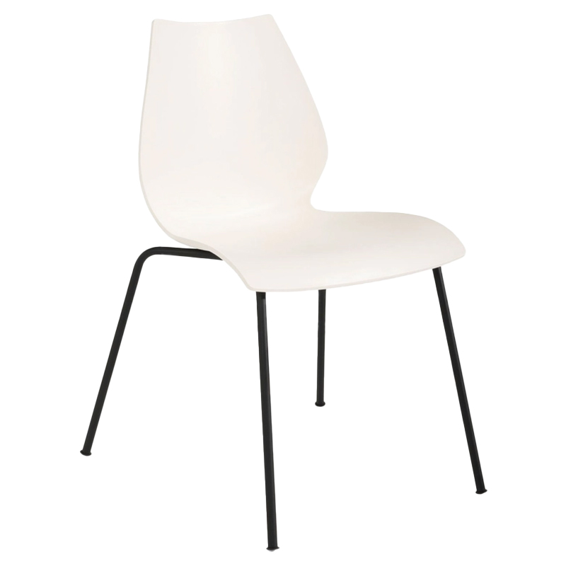 kartell maui stuhl schwarz weiss zink KARN28702M 102813
