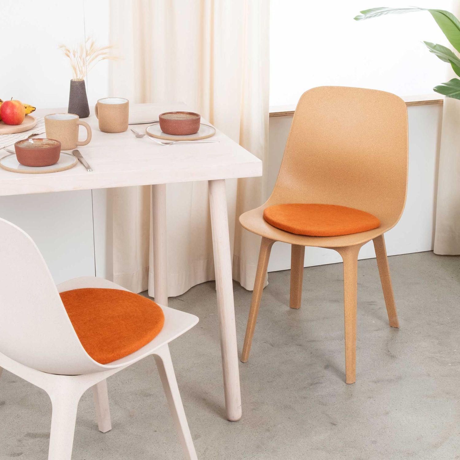 myfelt - Filz-Sitzauflage flach Ø 36 cm Isa