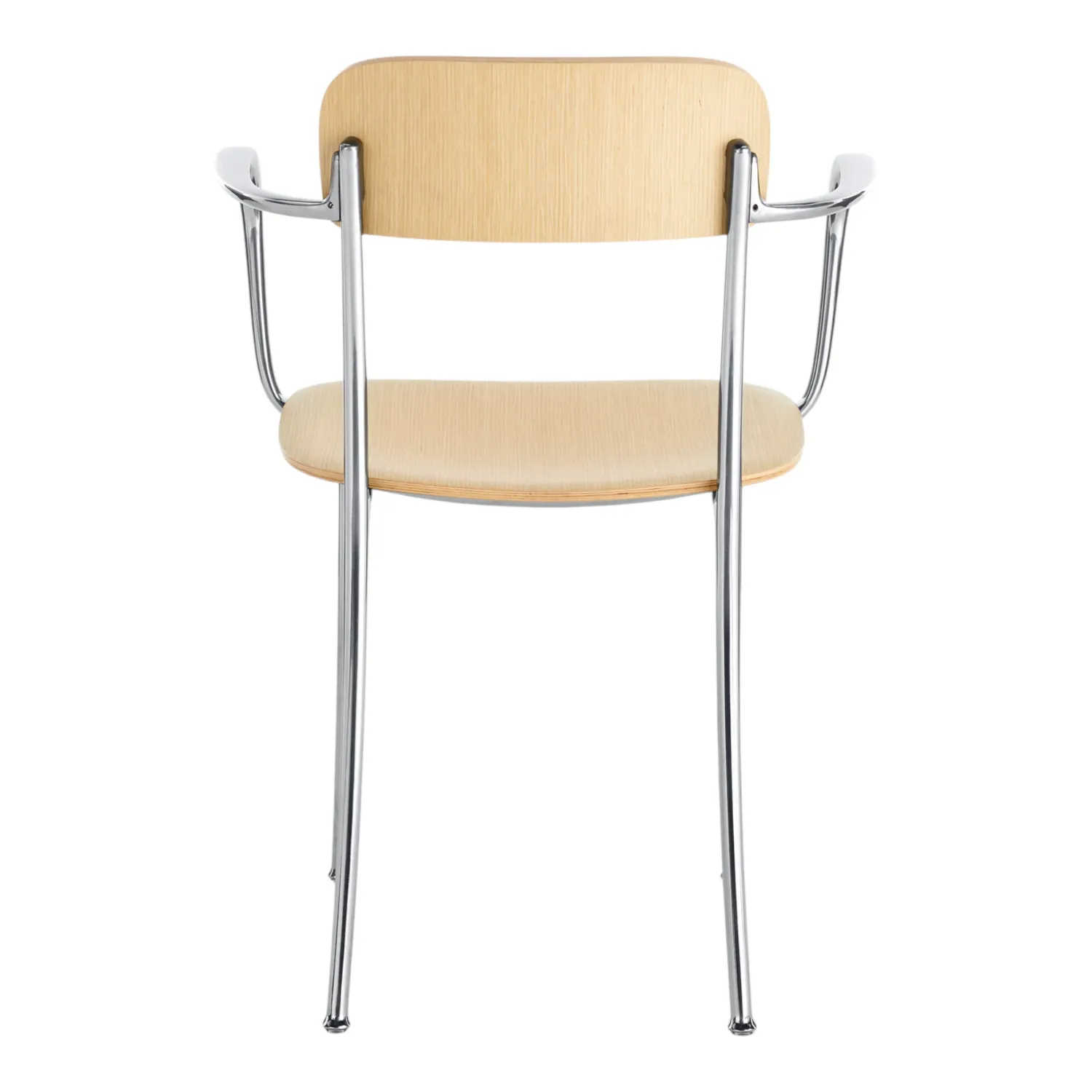 Kartell - Savoia Kleiner Holzsessel Aluminium Eiche hell
