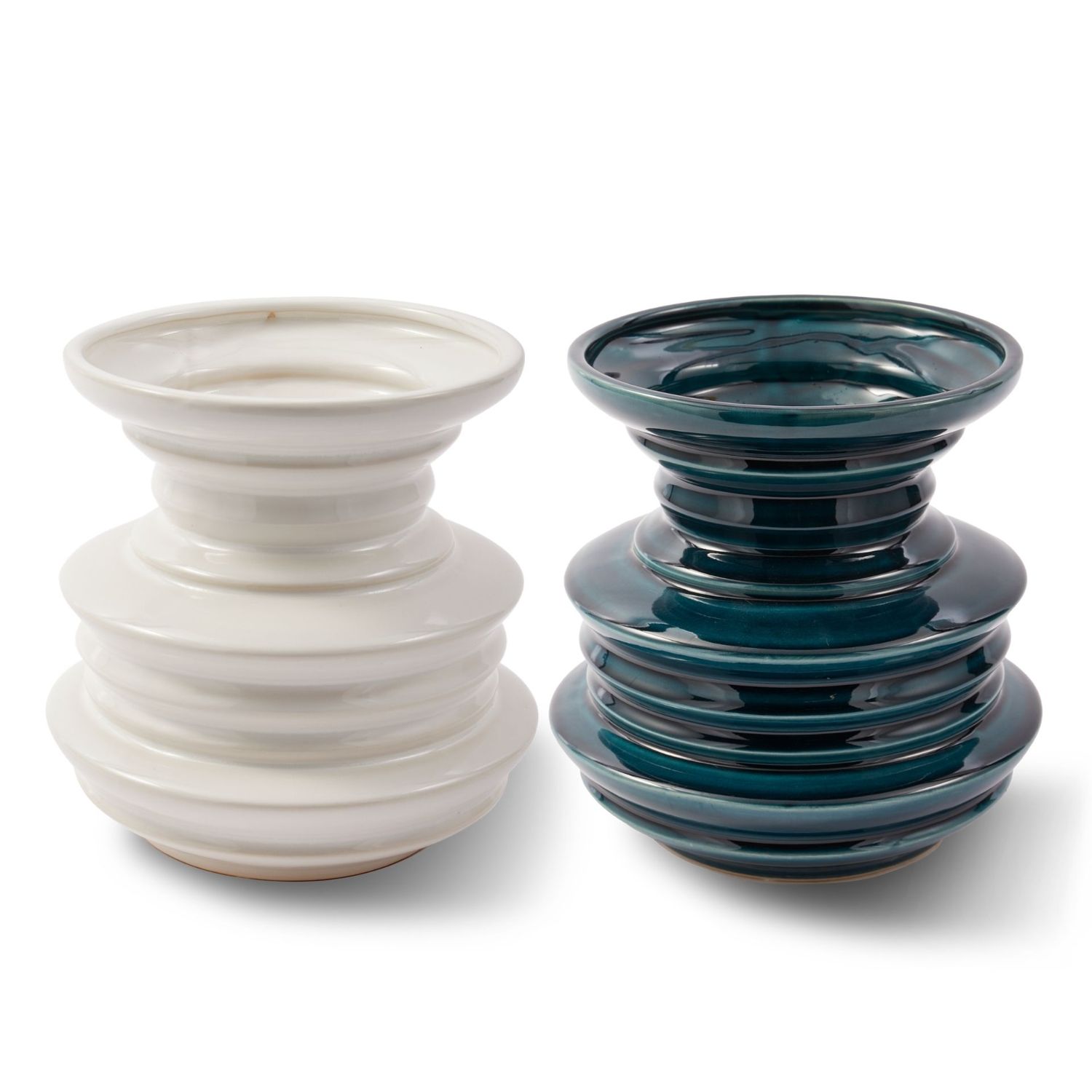 Pols Potten - Stacked Plates Vase weiß