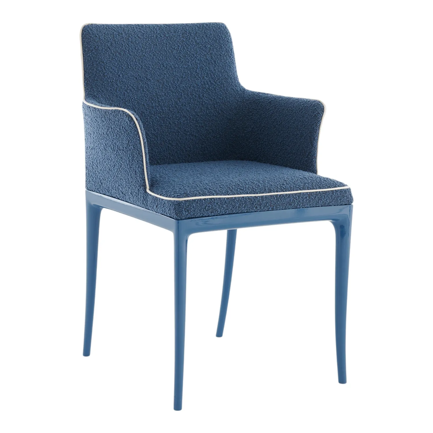Kartell - Lillybet Kleiner Sessel Bouclè hellblau/weiß/blau