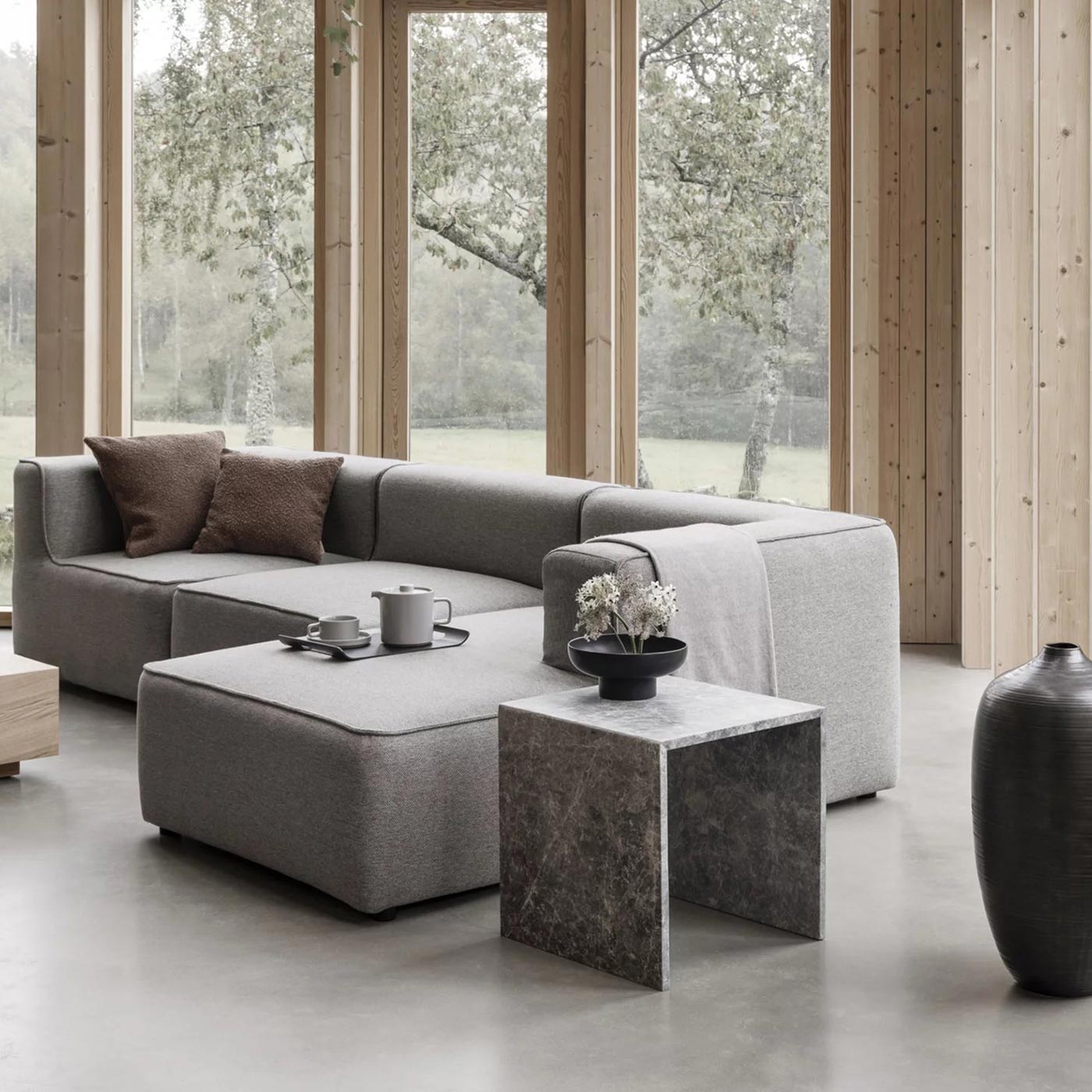 blomus - PILAR 2x Teetasse mit Untersetzer moonbeam