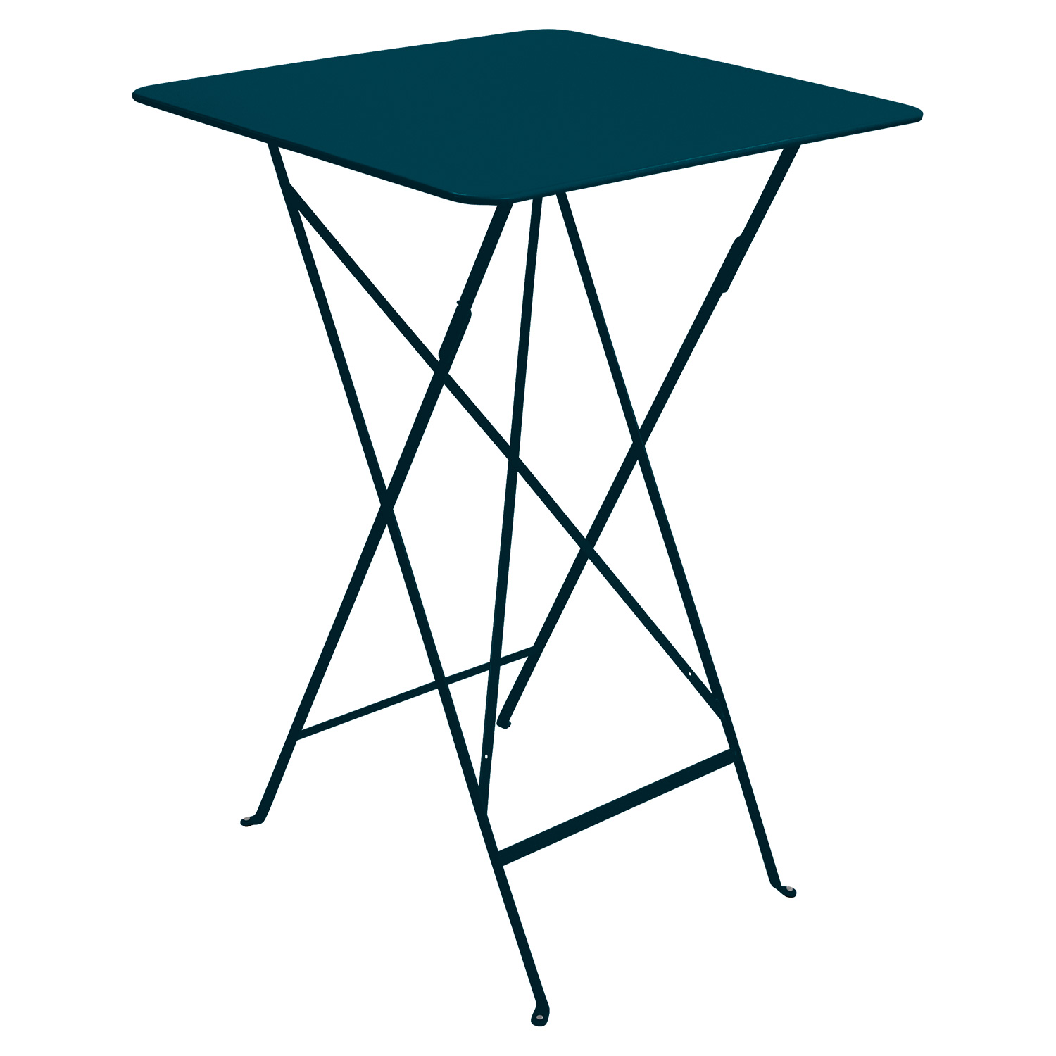 Fermob - Bistro Outdoor Stehtisch 71x71 cm acapulcoblau