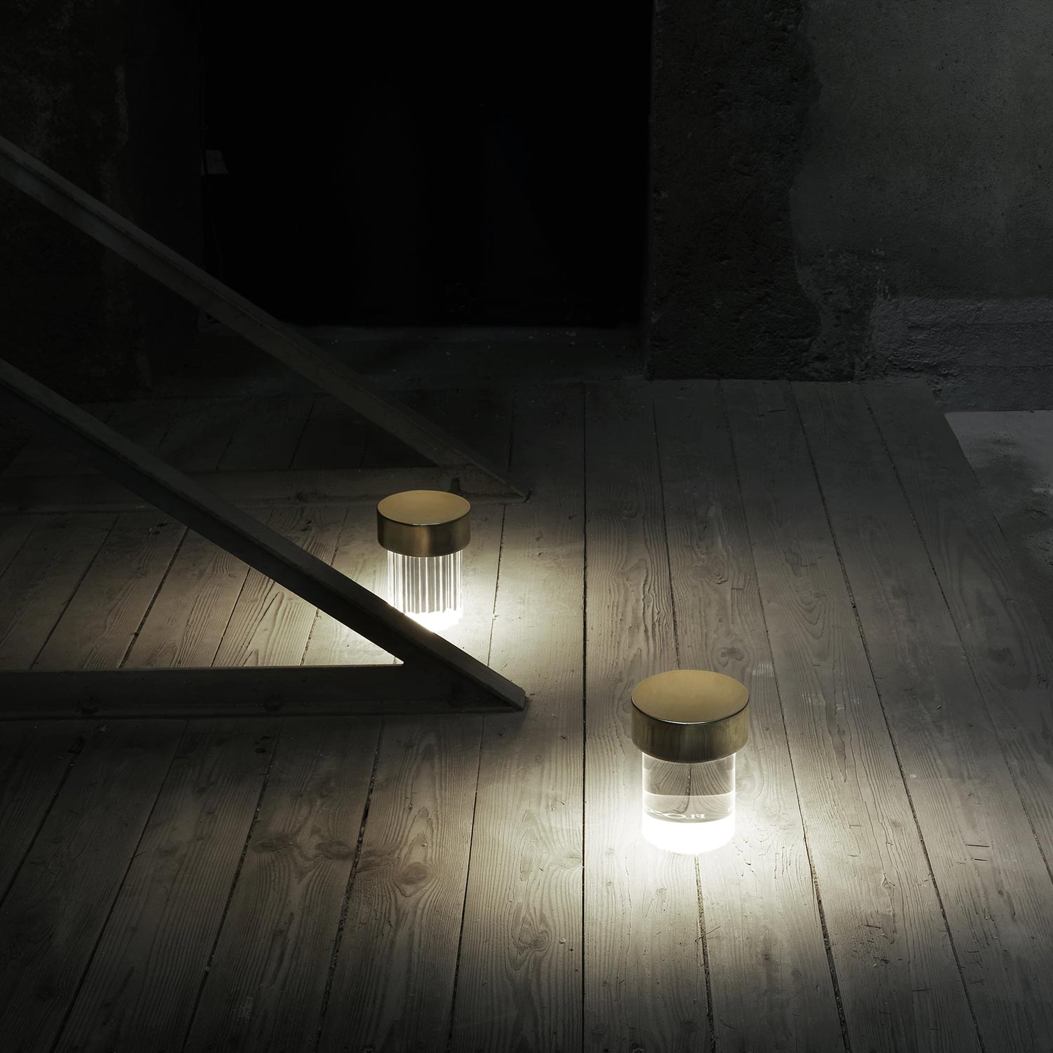 Flos - Last Order Fluted Tischlampe messing