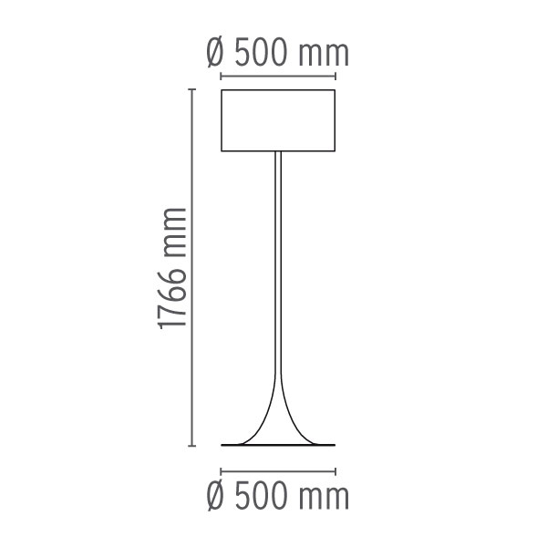 flos SPUNLIGHT F abmessungen 18450