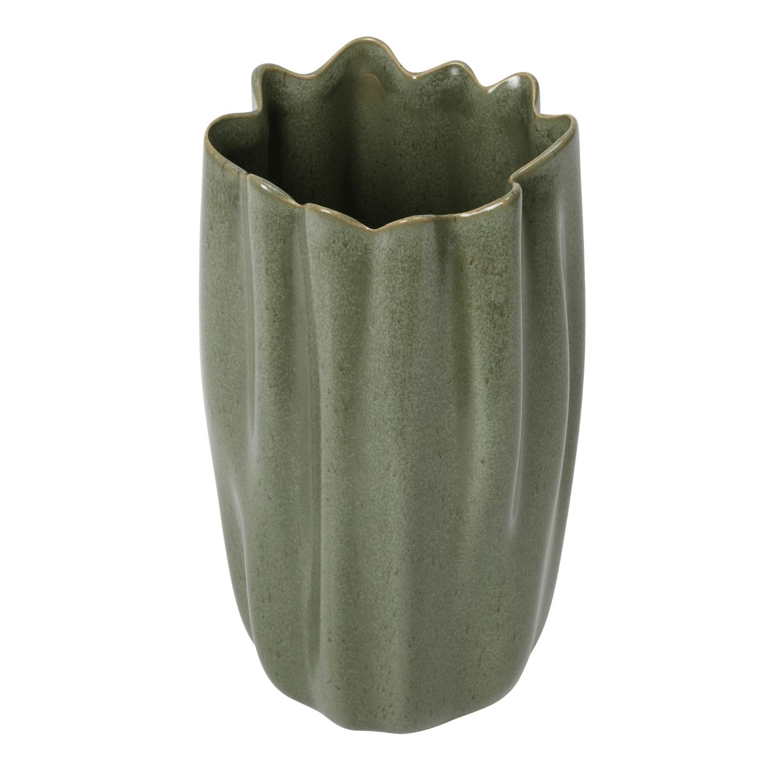 Ferm Living - Nium Vase H 23 cm dark sage