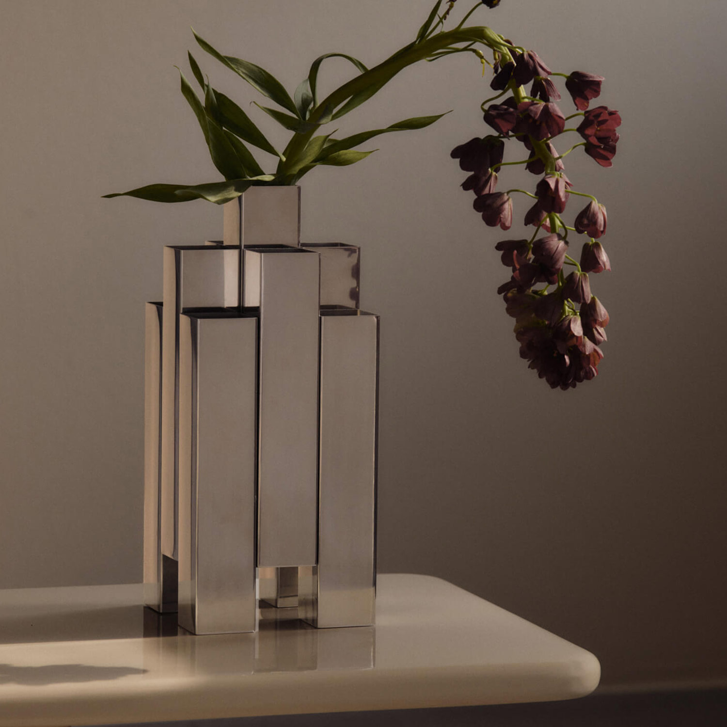 Ferm Living - Tessera Vase hochglanzpoliert