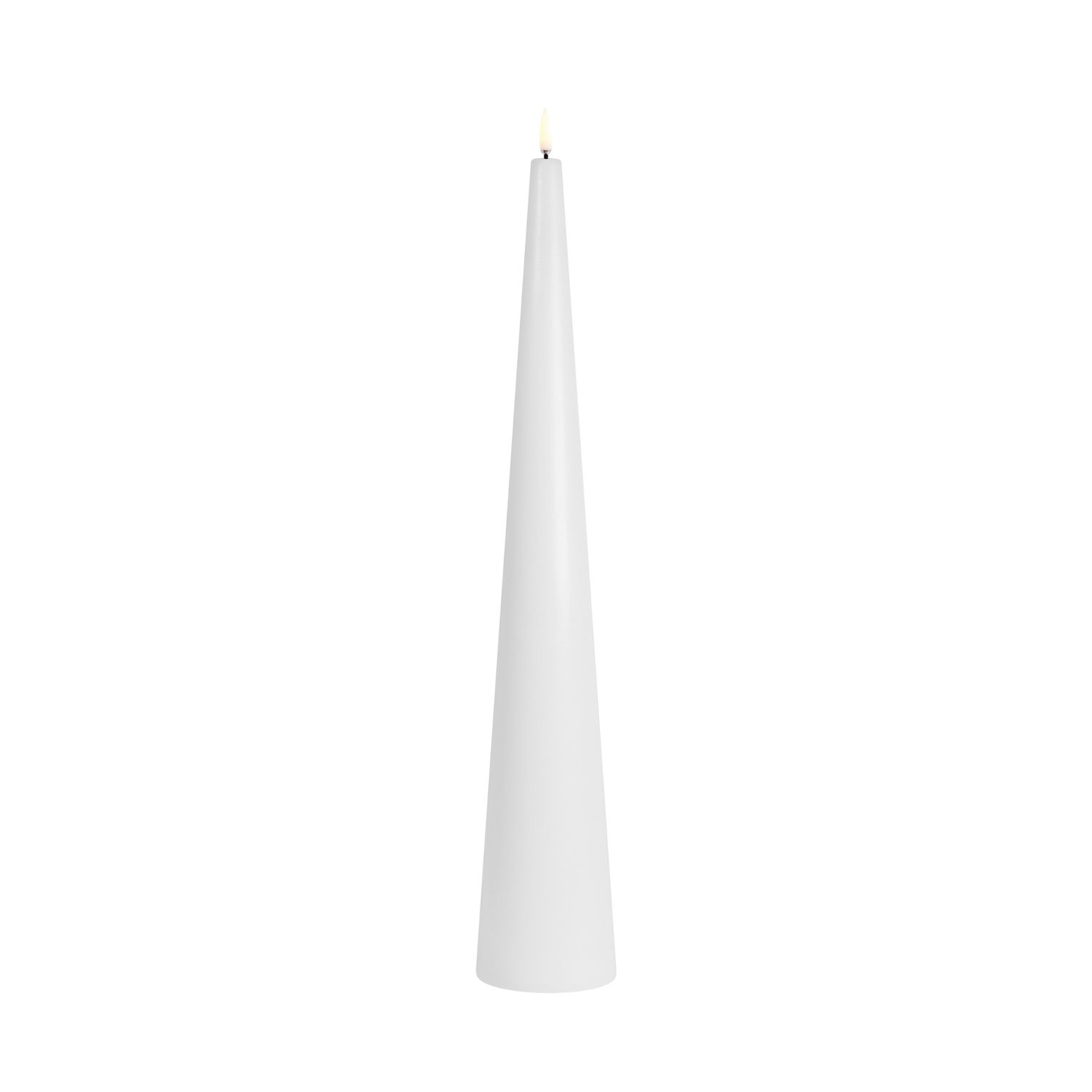 Uyuni Lighting - LED Kegelkerze 50 cm nordic white