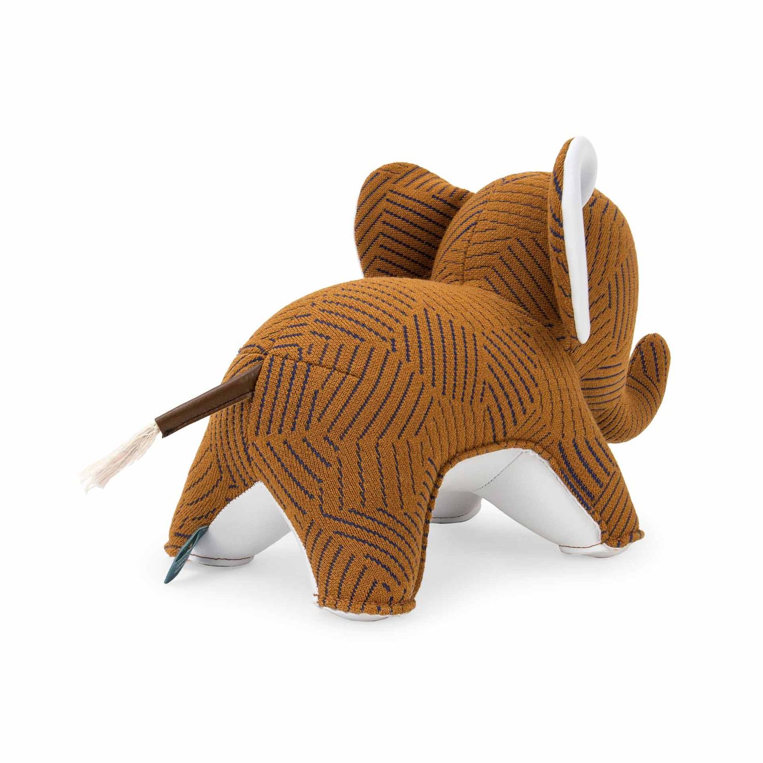 Züny - Buchstütze Elefant Abby (Kvadrat Razzle Dazzle) tan