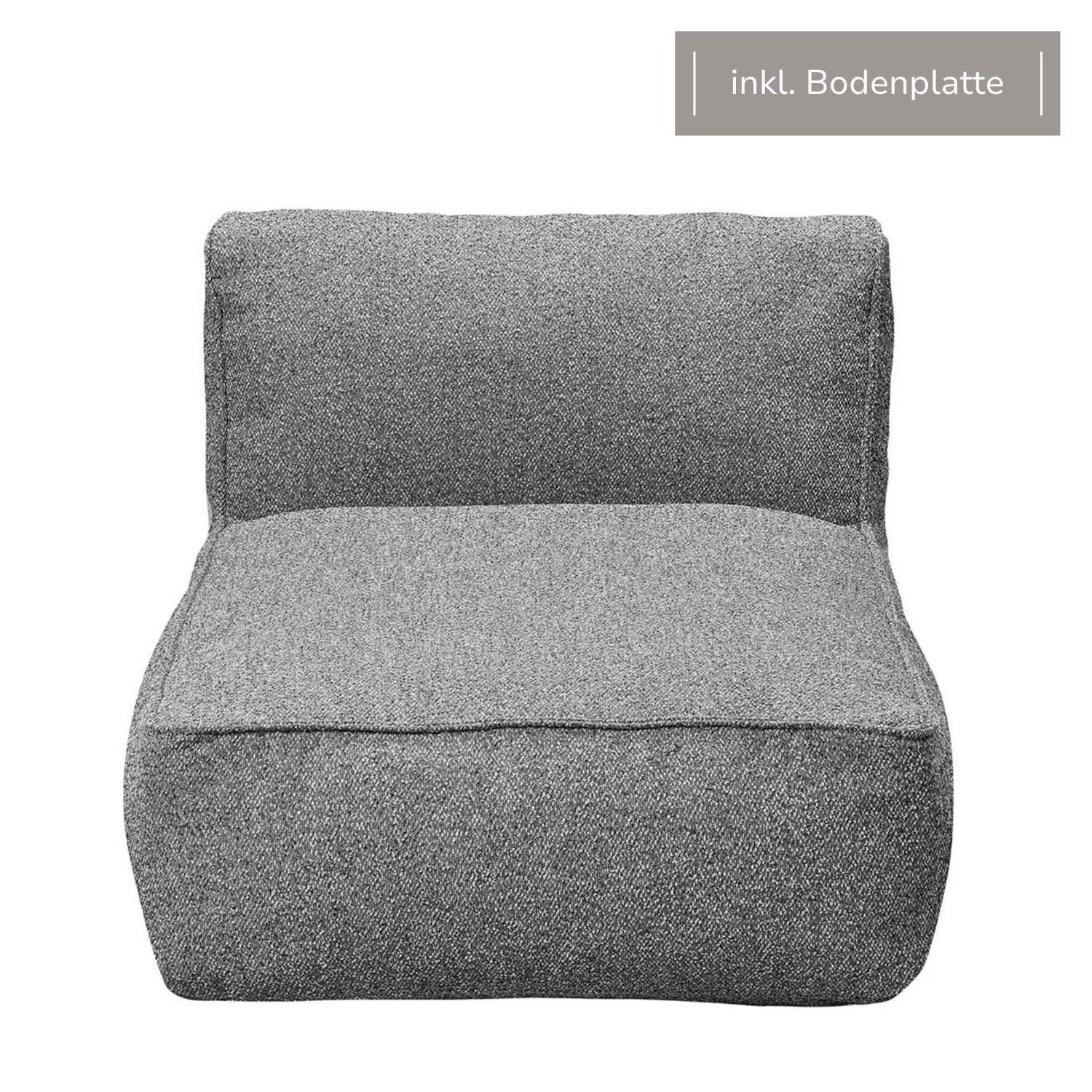 blomus - GROW Stone Bouclé 1-Sitzer Modul 2 + Bodenplatte