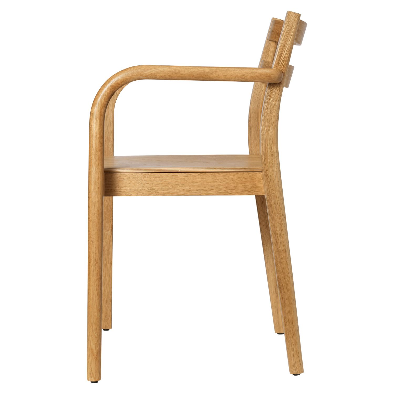 Ferm Living - Boda Stuhl mit Armlehnen natural eiche