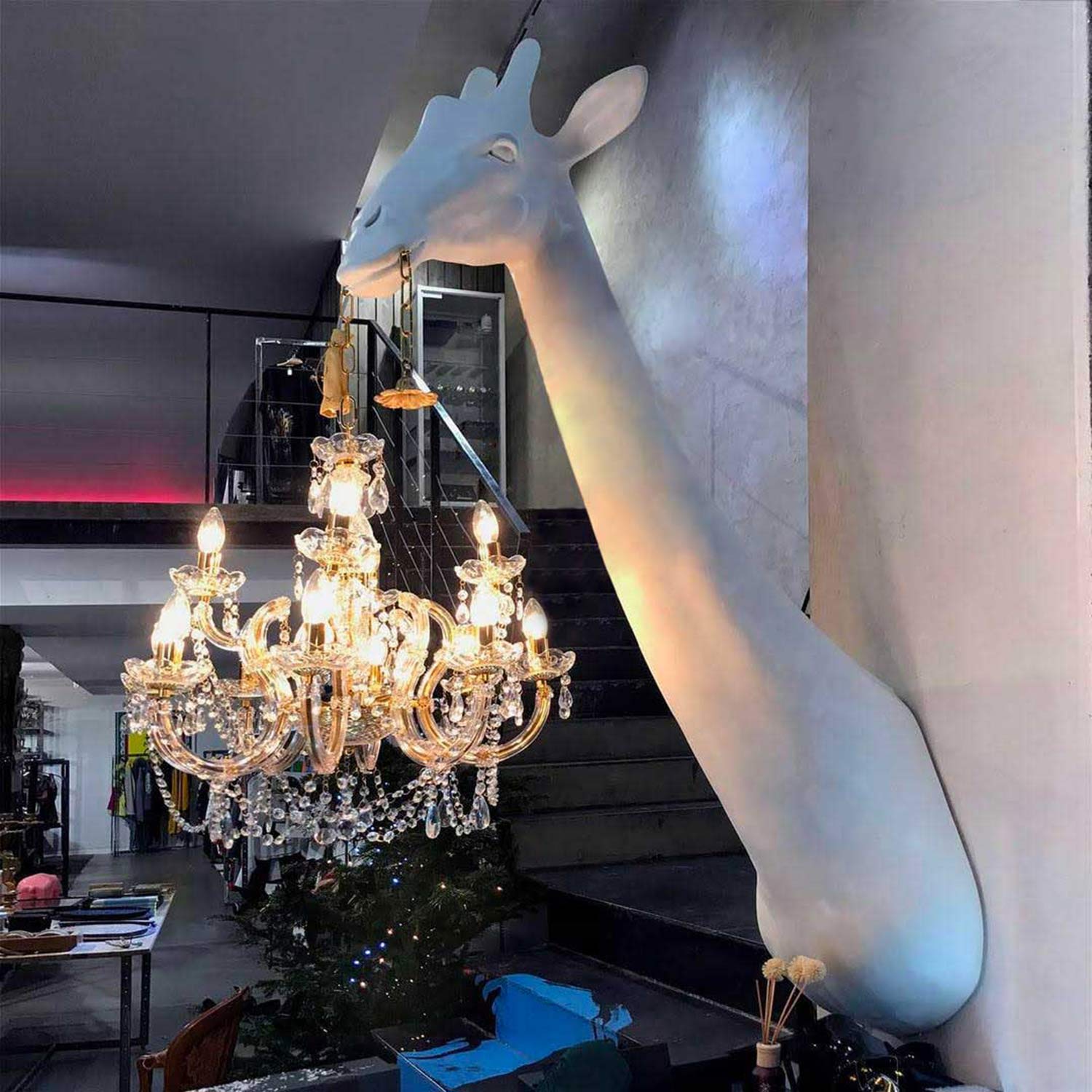 qeebo giraffe in love wandleuchte weiss shop 97465