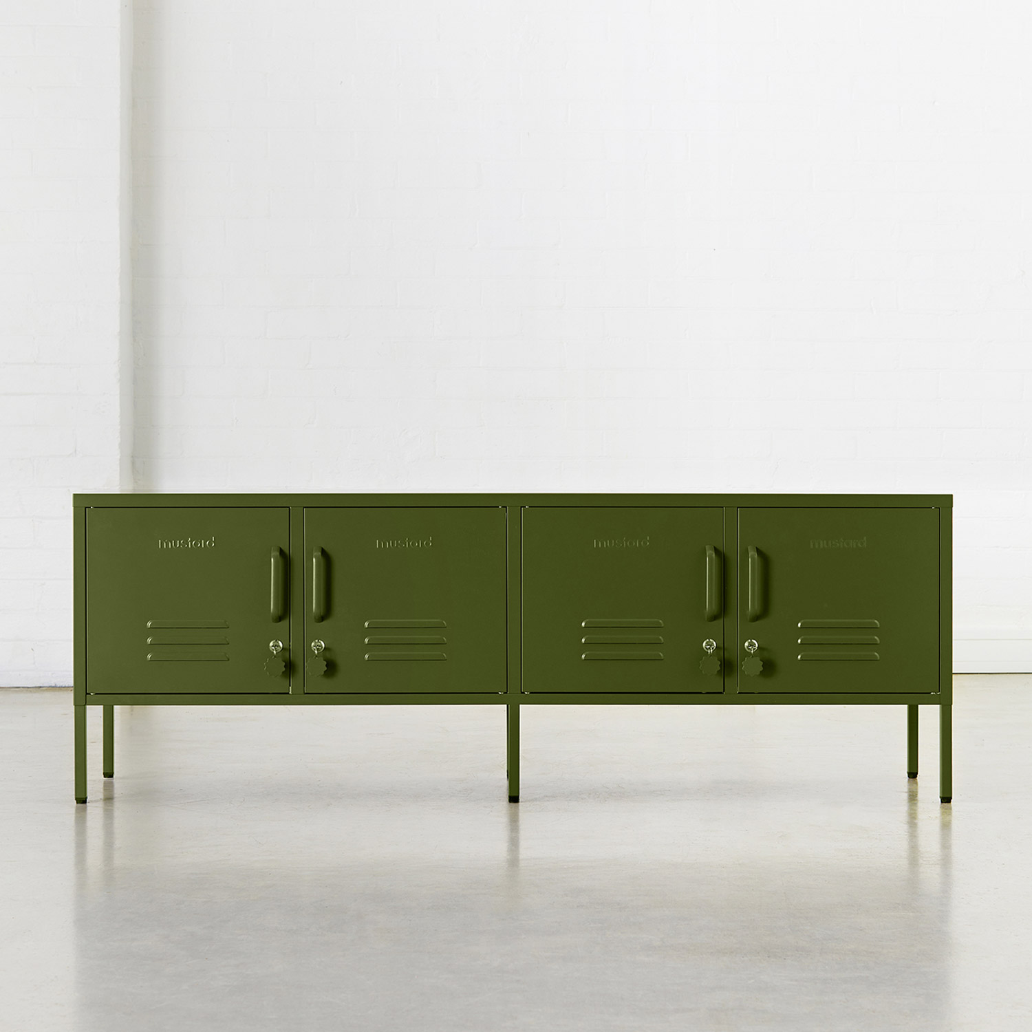 Standard olive mustard made locker closed studio 102975