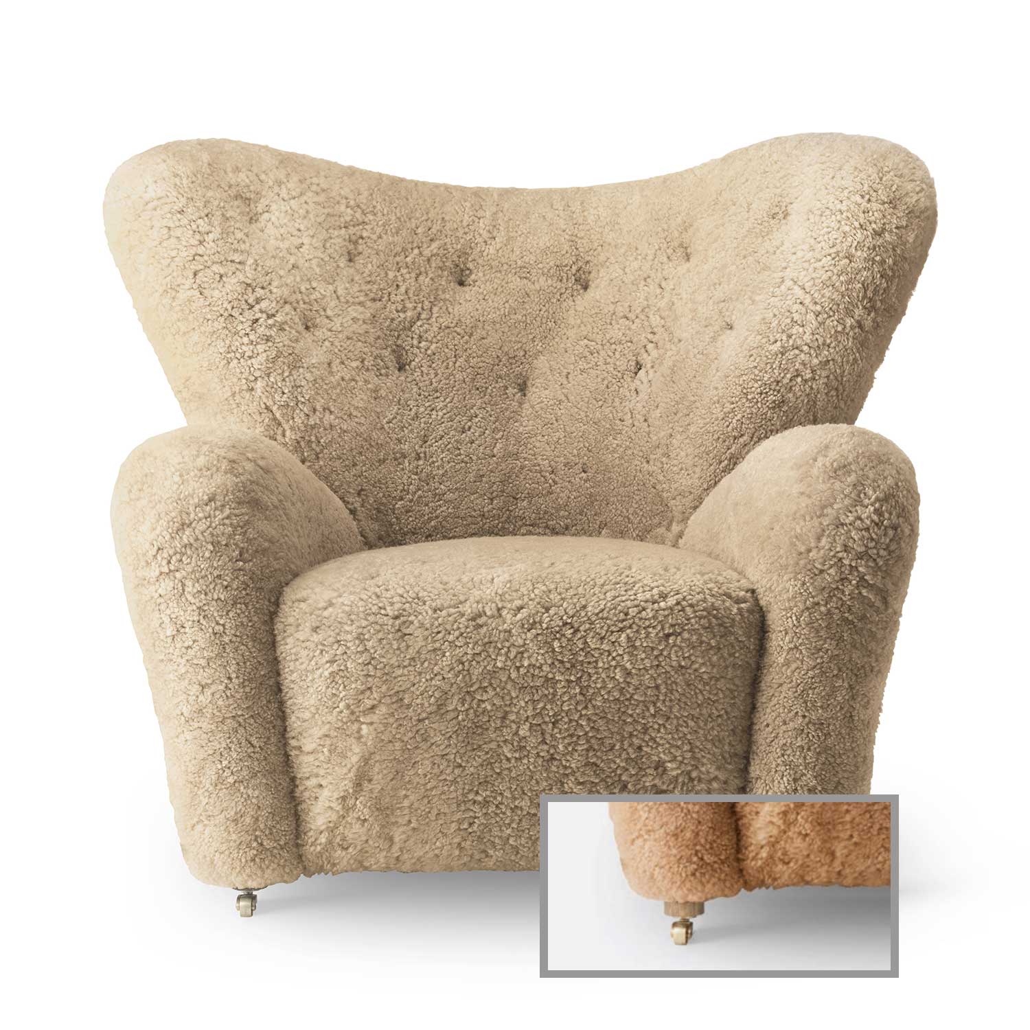 Audo - The Tired Man Loungesessel Natural Oak/Honey