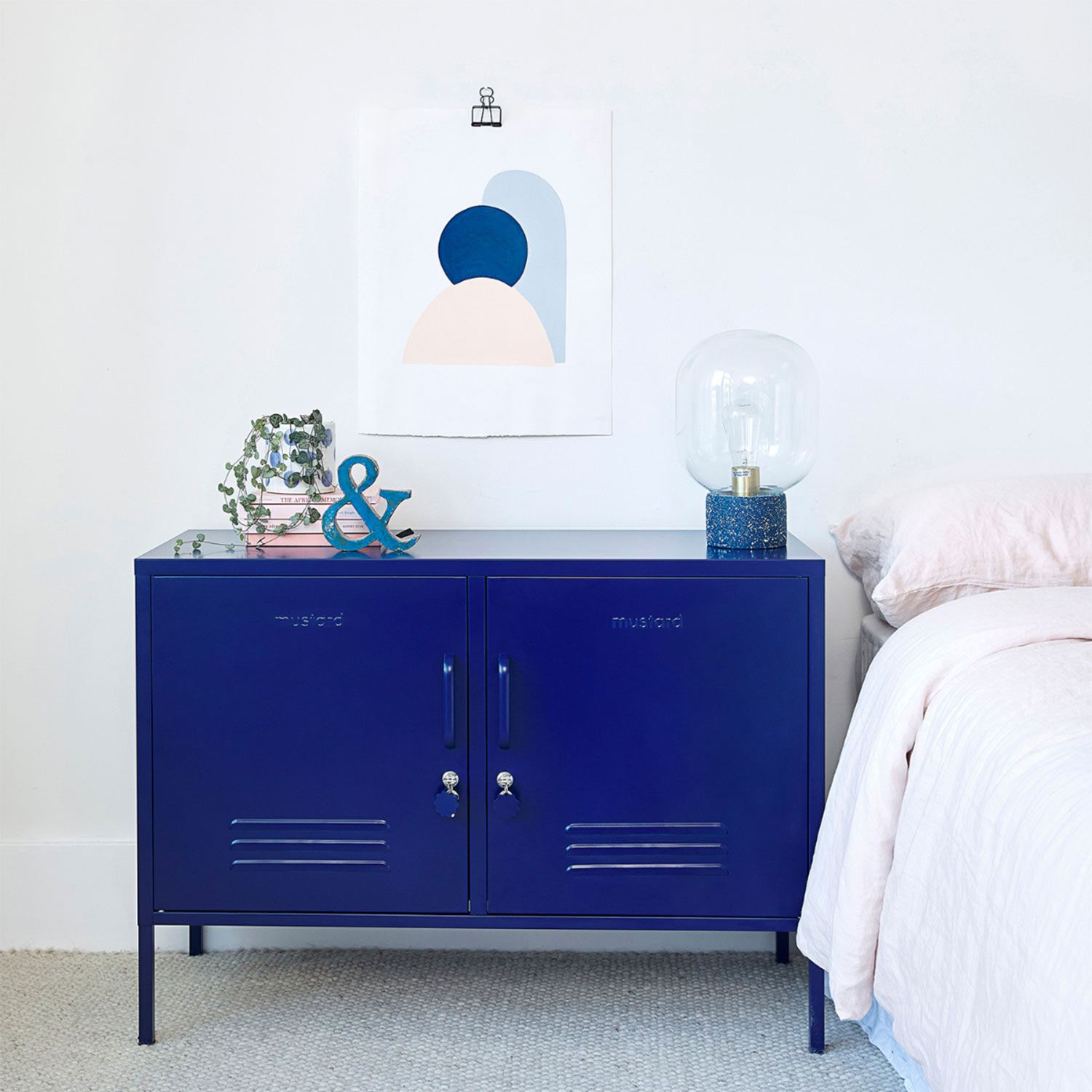 mustard made the lowdown sideboard navy bett 97016