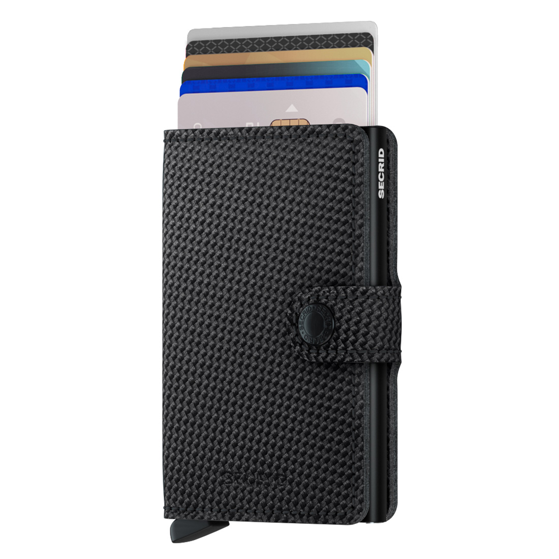 secrid miniwallet carbon black mit karten 79353