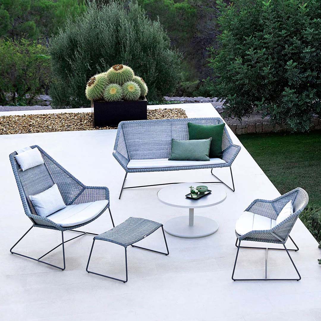 cane line breeze highback sessel light grey 78043
