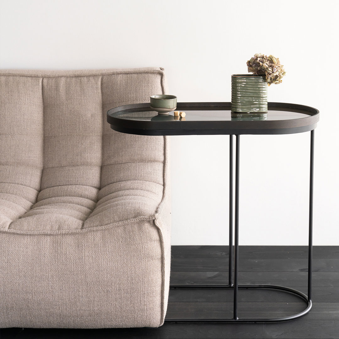 ethnucraft sofa beige ambiente einsitzer tisch 83993