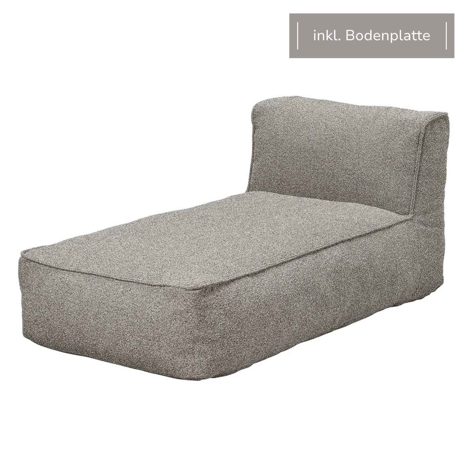 blomus - GROW Earth Bouclé Chaiselongue Modul M4+Bodenplatte