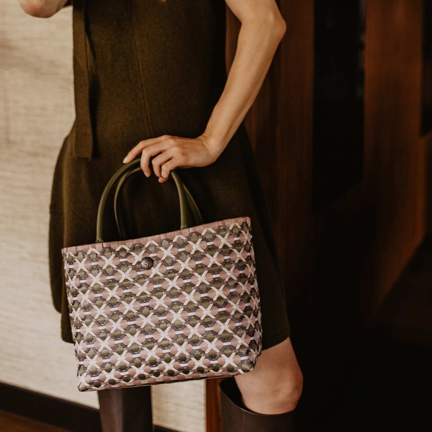 Handed By - Little Gem Shopper olive