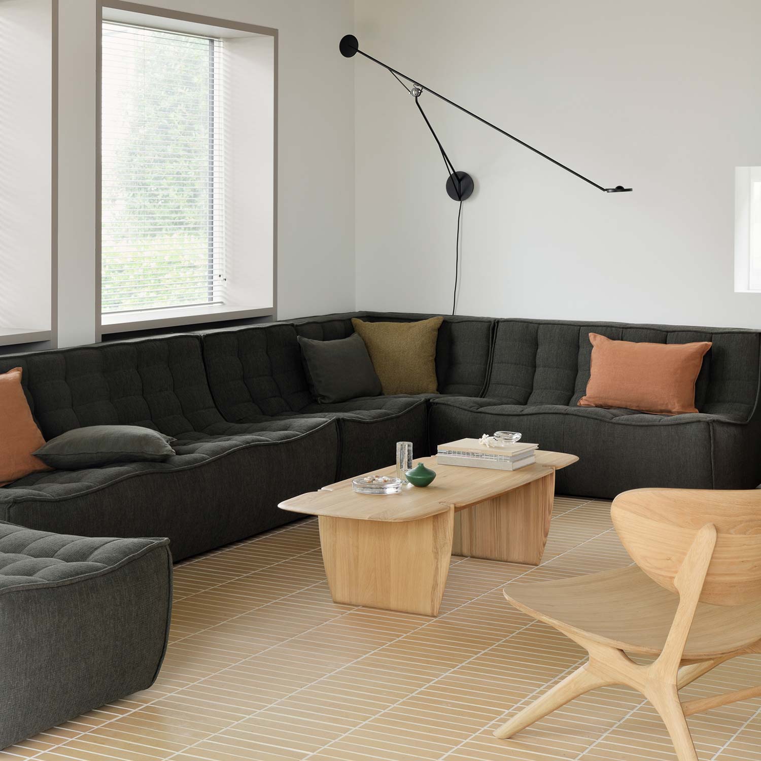 ethnicraft N701 moss modulares sofa 98459