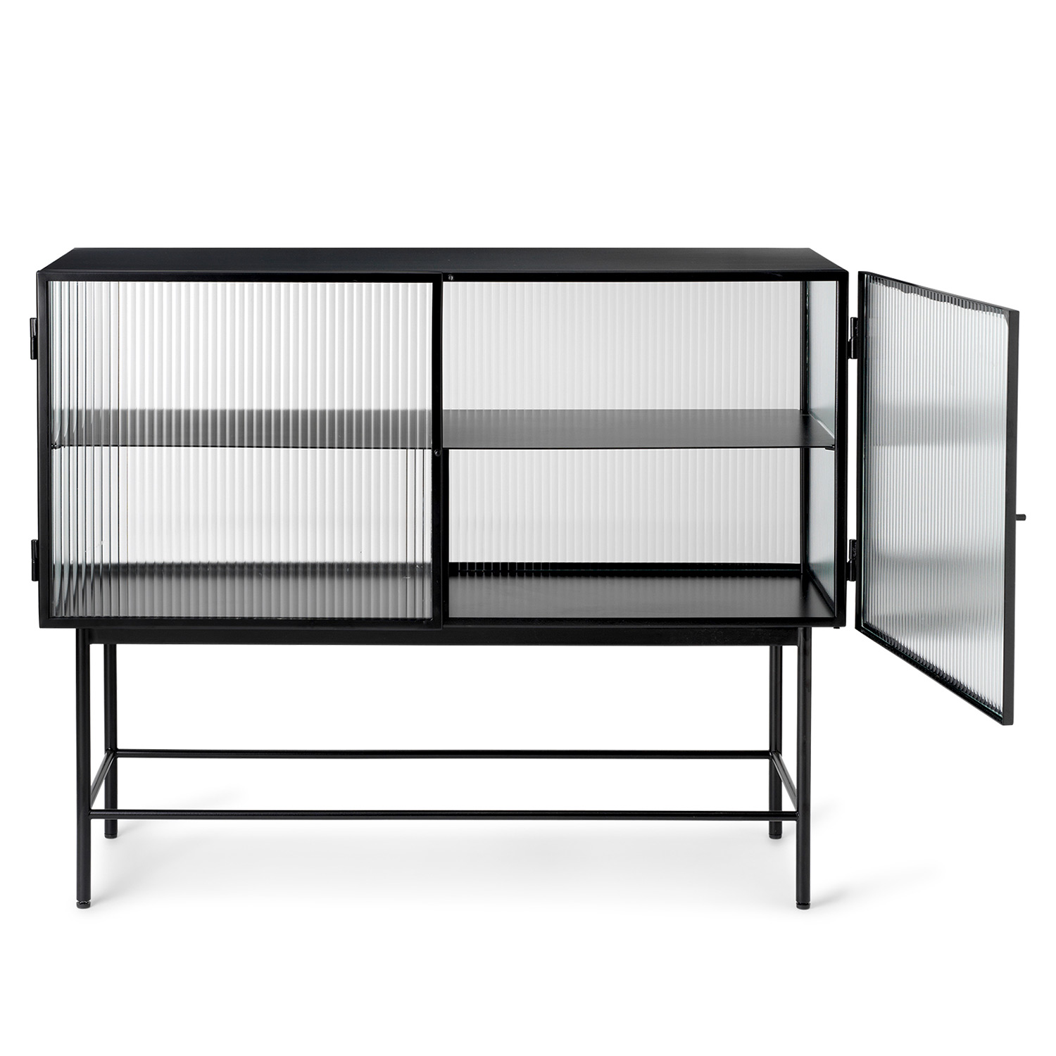 ferm living haze sideboard schwarz offen 83537