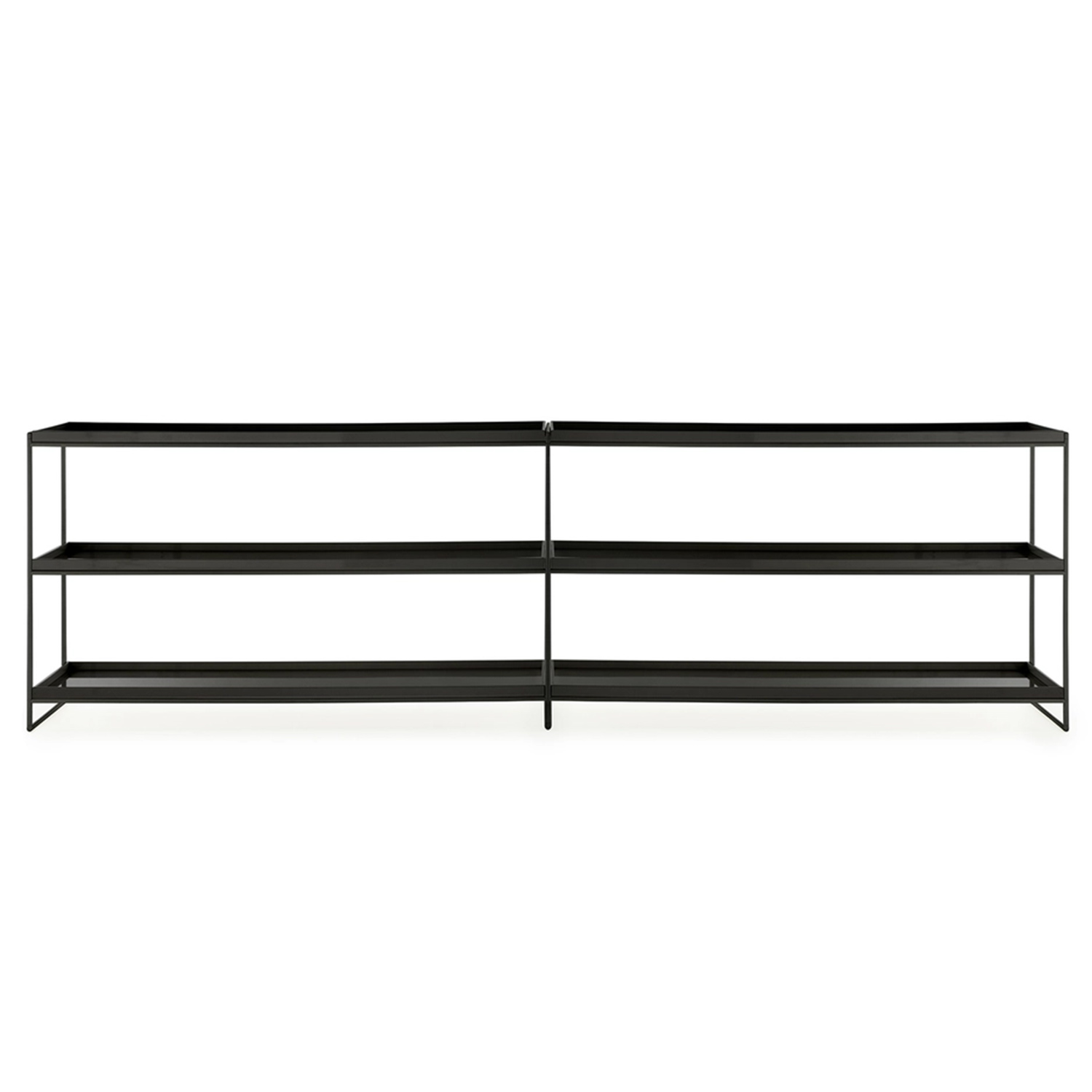 Kartell - Trays Regal doppelt lackiert schwarz