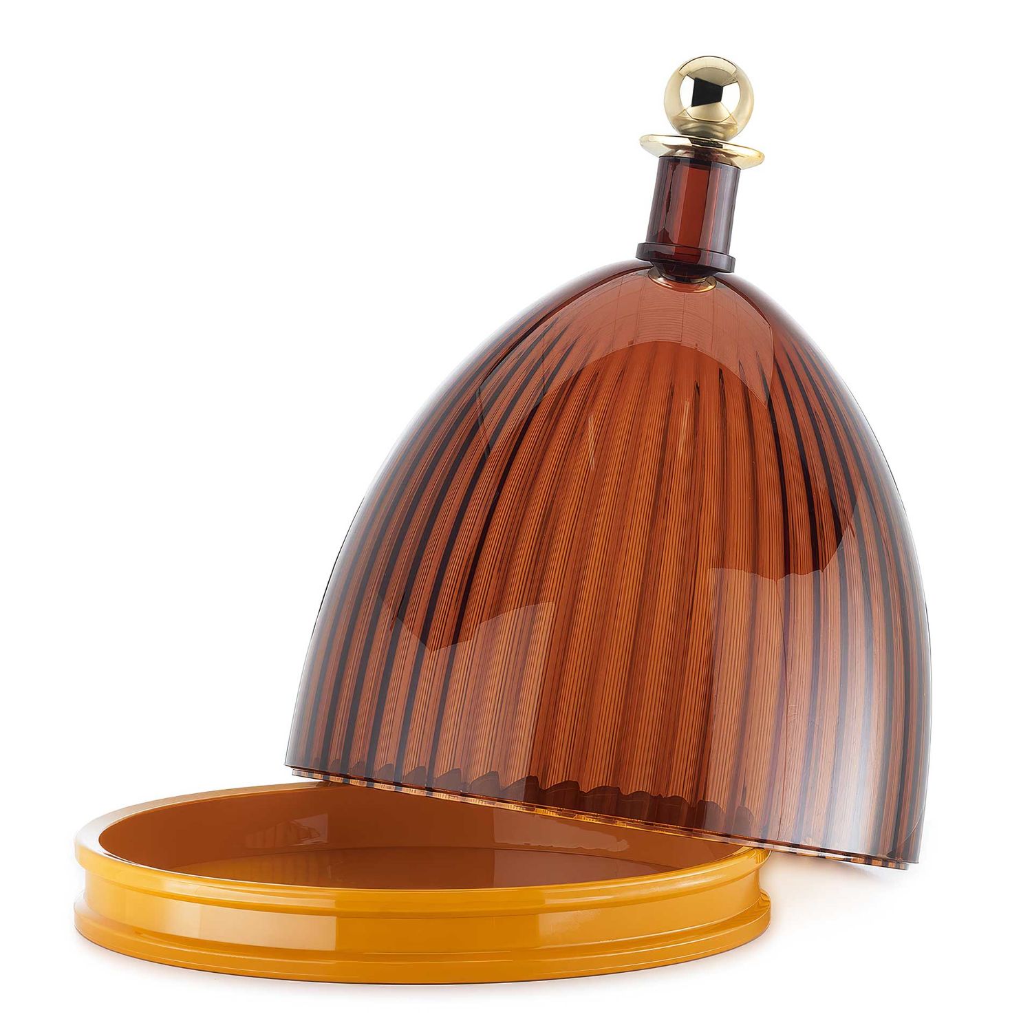 Kartell - La Coupole Servierglocke bernstein