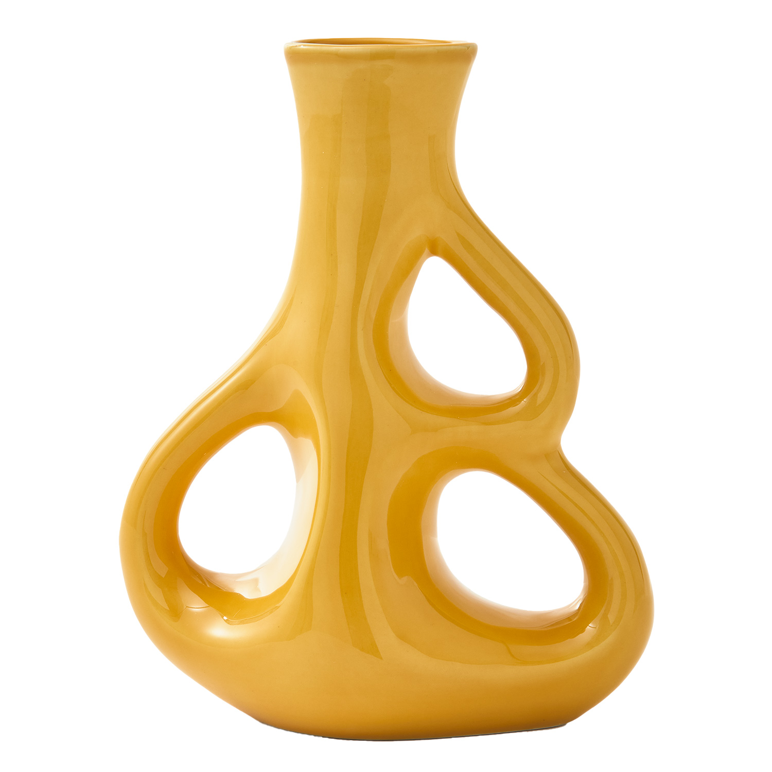 pols potten three ears vase M gelb 240 205 068 101484