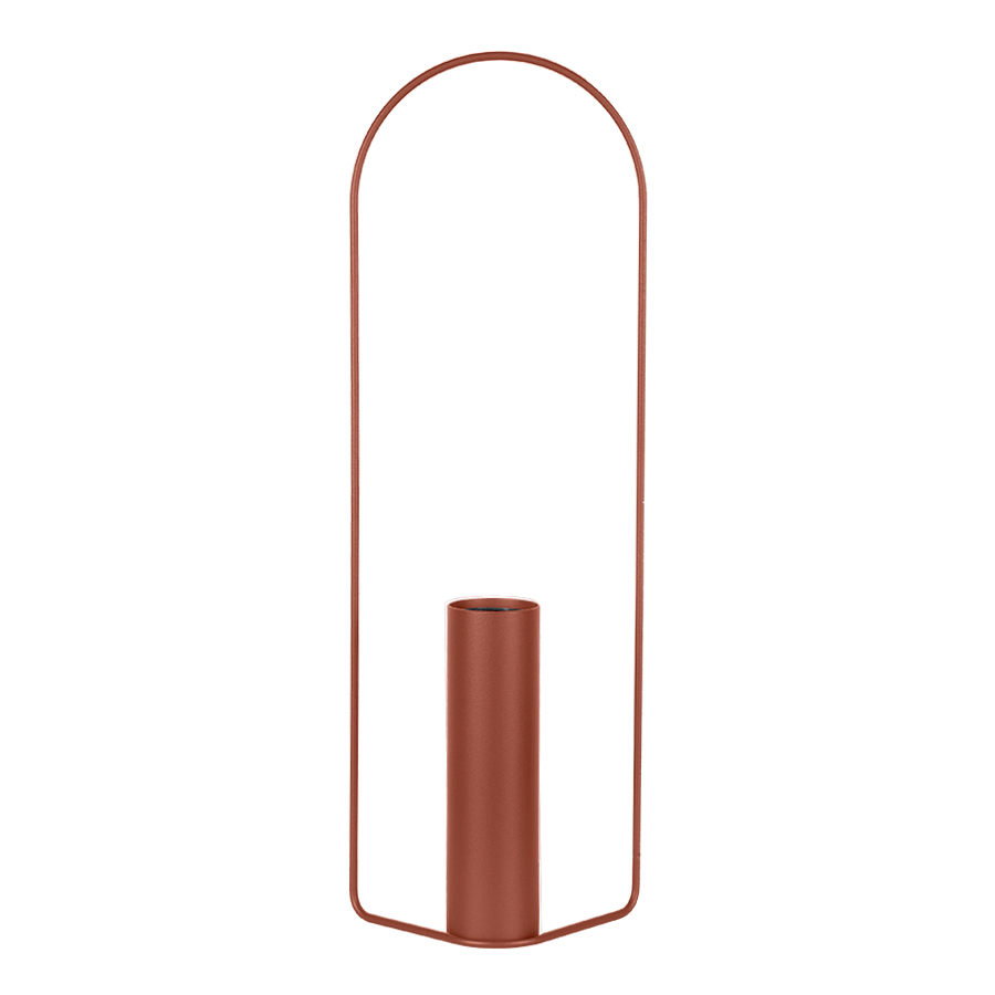 fermob itac vase zylindrisch ockerrot 77001