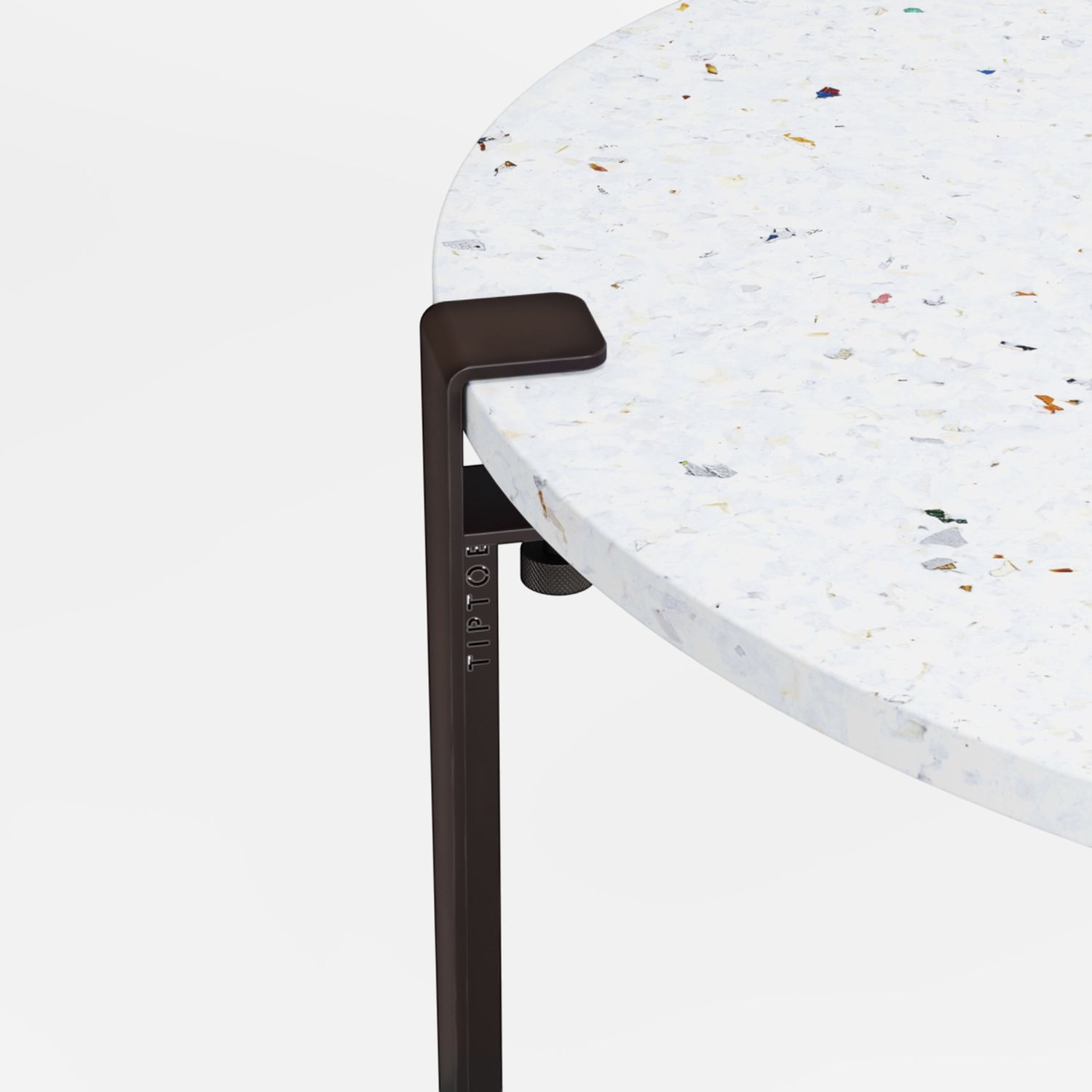 Tiptoe - Couchtisch Ø 80 cm Venezia graphitschwarz