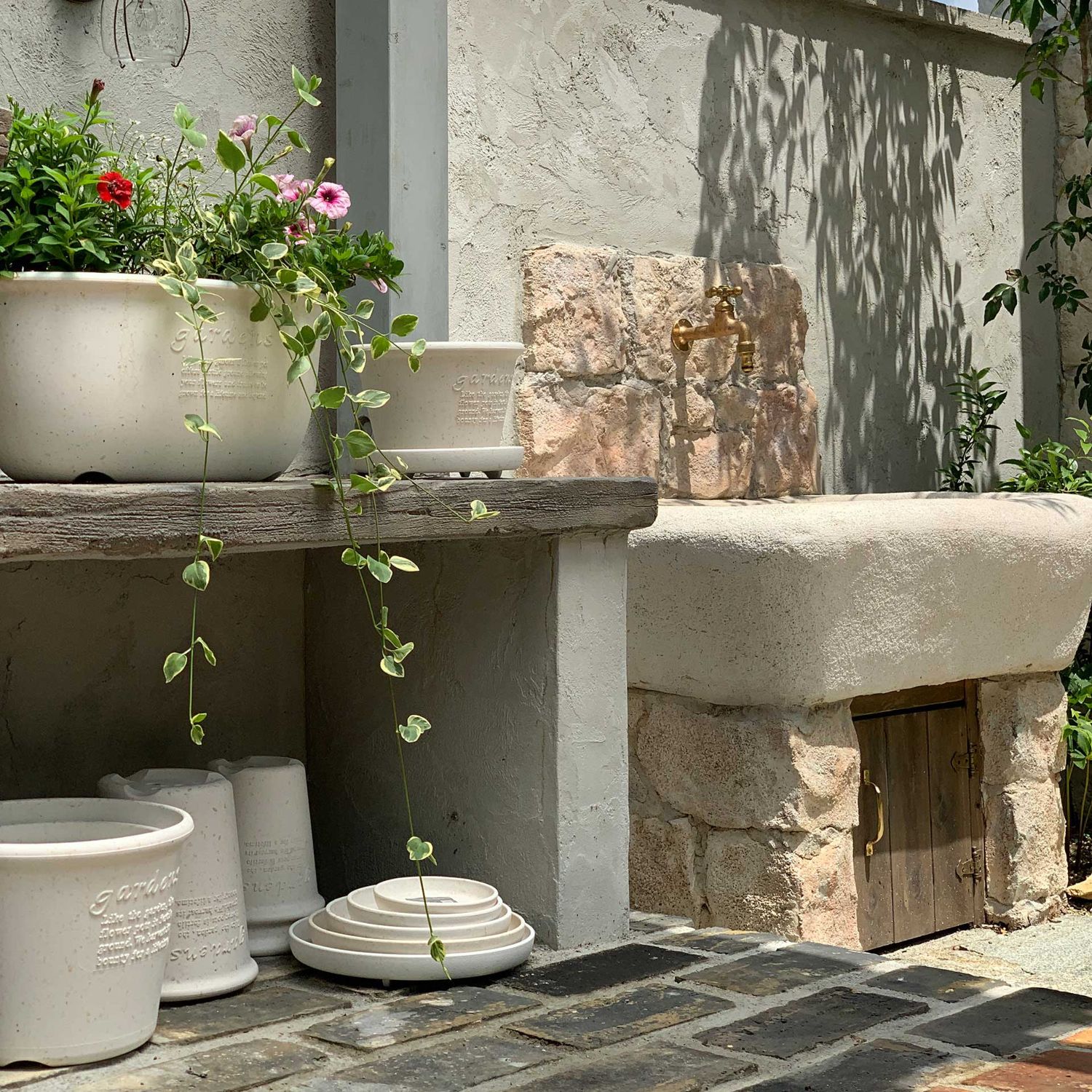 Hachiman - Eco Pot oval Blumentopf #320 5,4 l grau