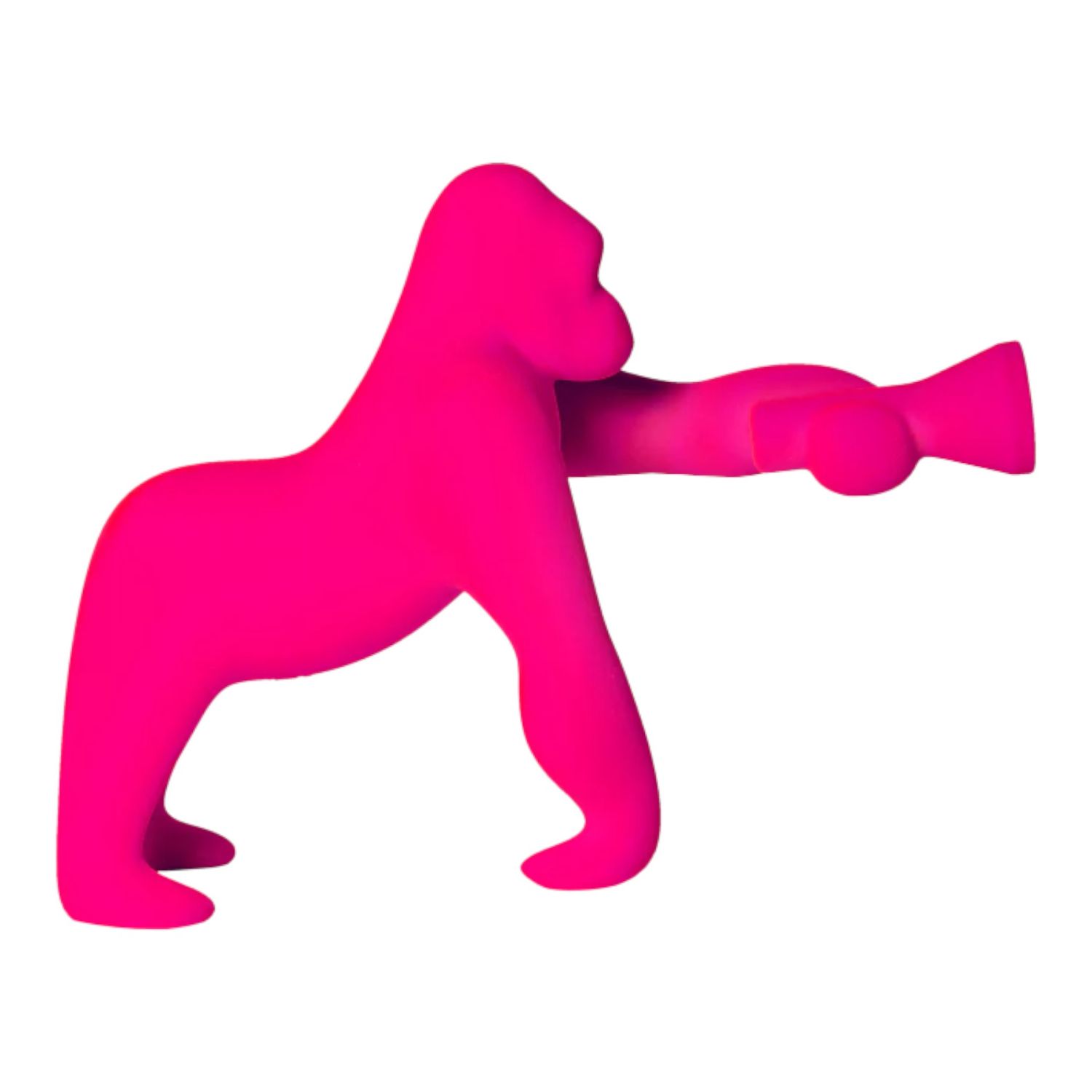 Qeeboo - Kong XS Velvet Finish Tischleuchte fuchsia
