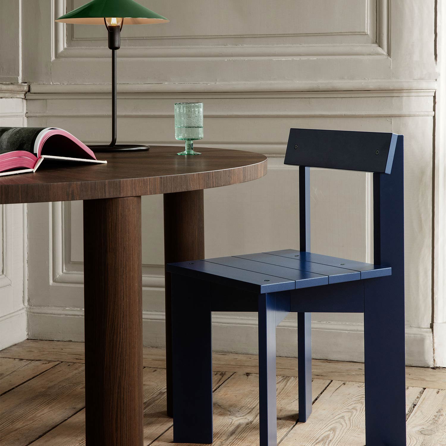 ferm living ark stuhl blau esszimmerstuhl 81535
