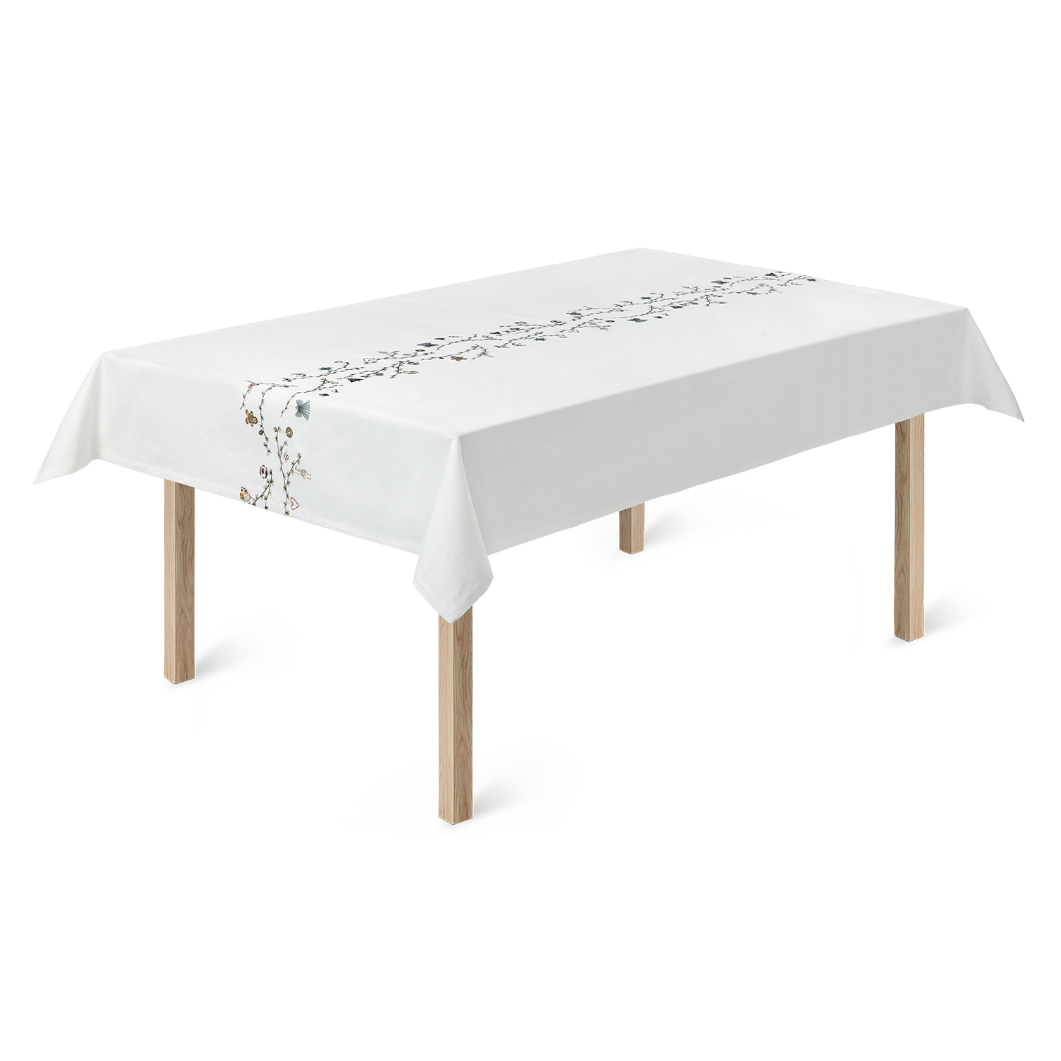 kaehler hammershoi christmas tischdecke weiss 74126