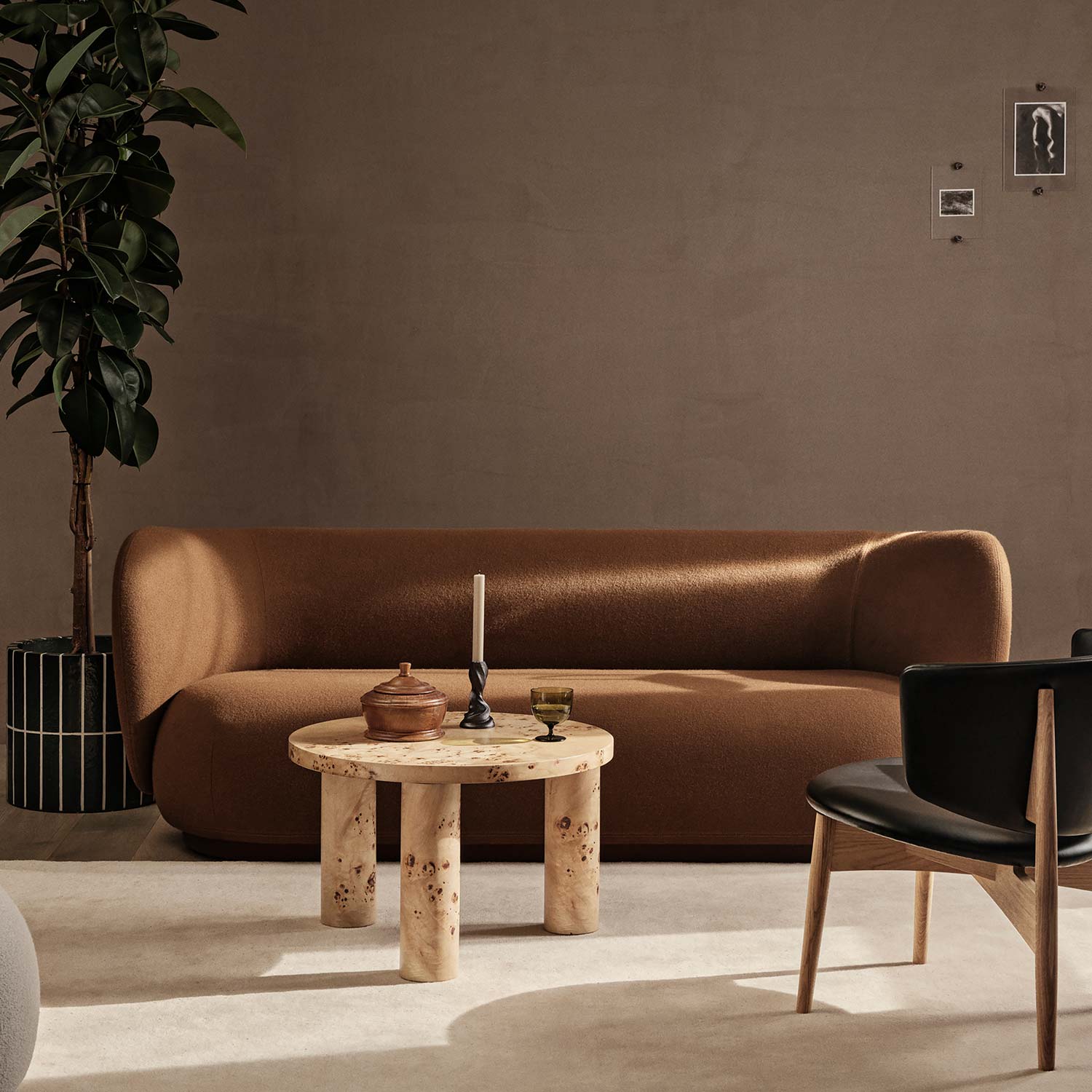 fermLIVING Post Coffee Table Small Natural 101502