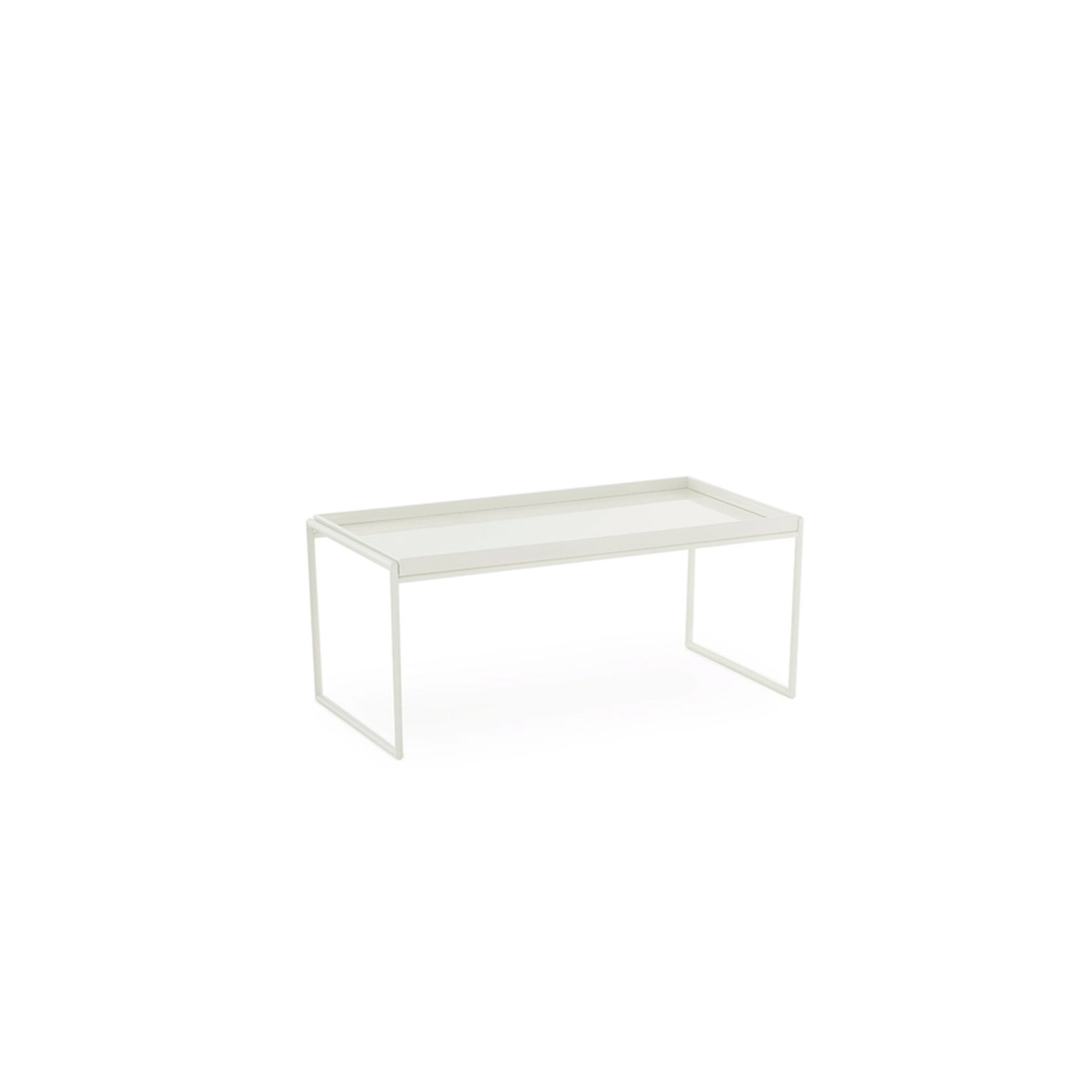 Kartell - Trays Tisch lackiert 40x80 cm weiß