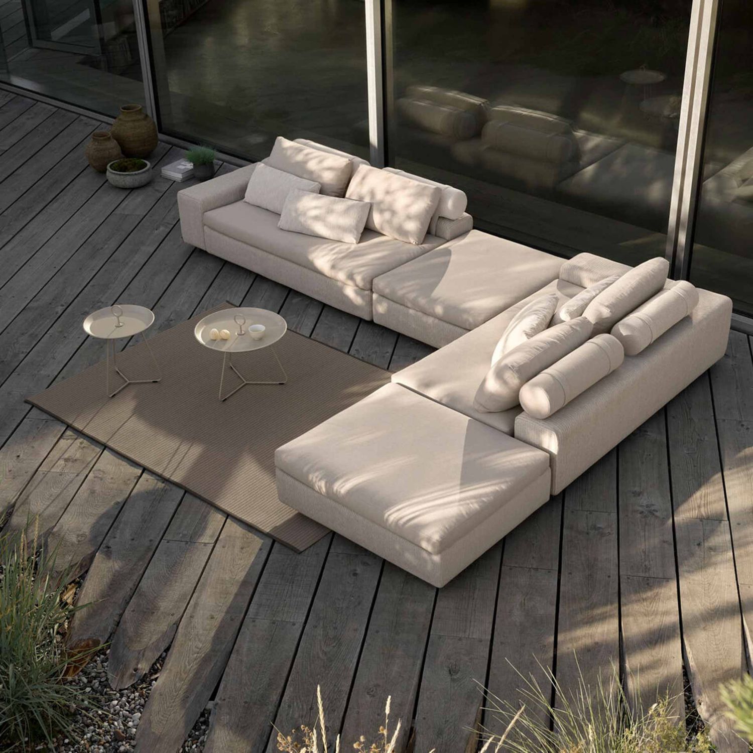 HOUE - Field Outdoorteppich 300x200 cm beige
