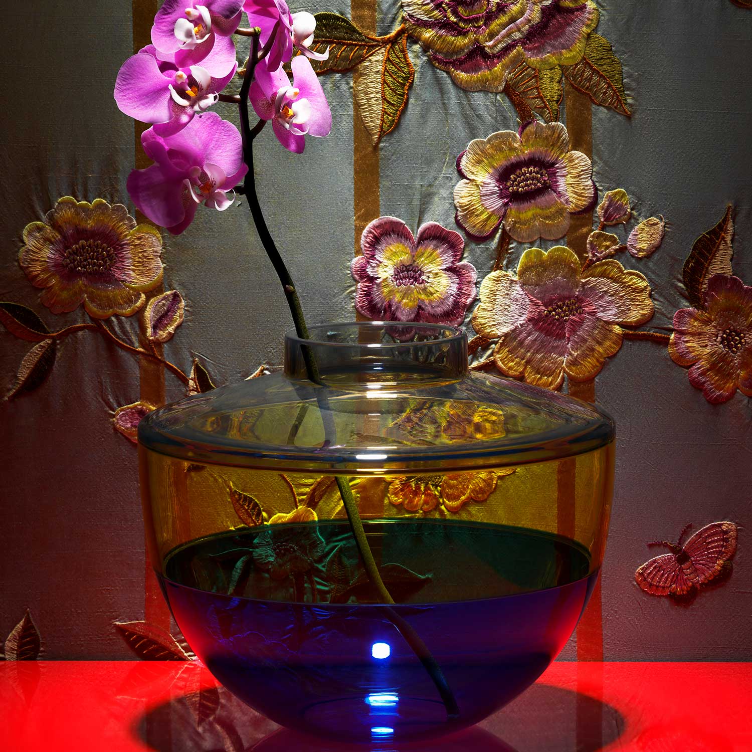 Kartell - Shibuya Vase grau/gelb/blau