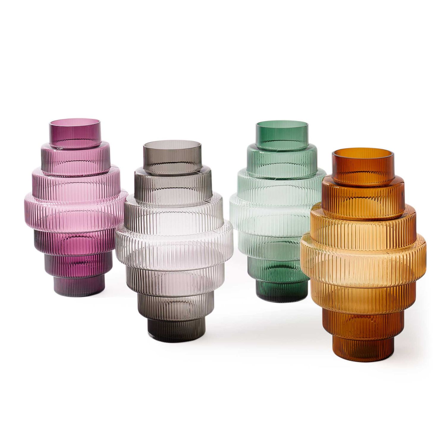 Pols Potten - Steps Vase dunkelgrau